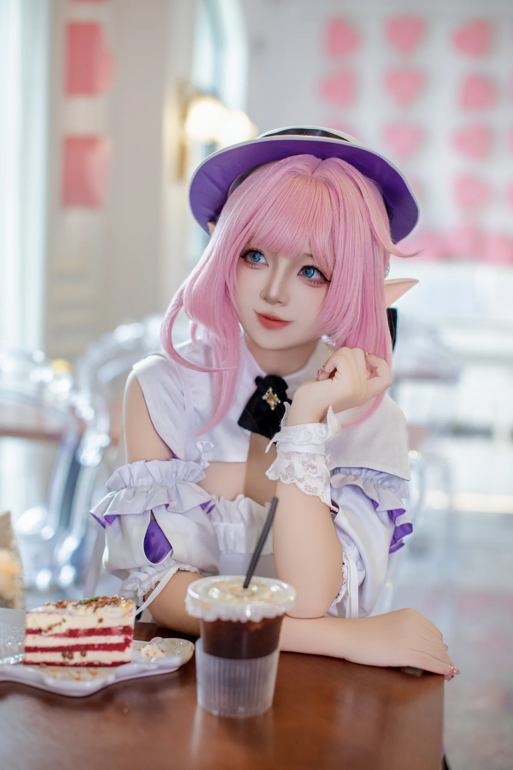 【爱莉希雅cos】粉色精灵的午后茶歇时光