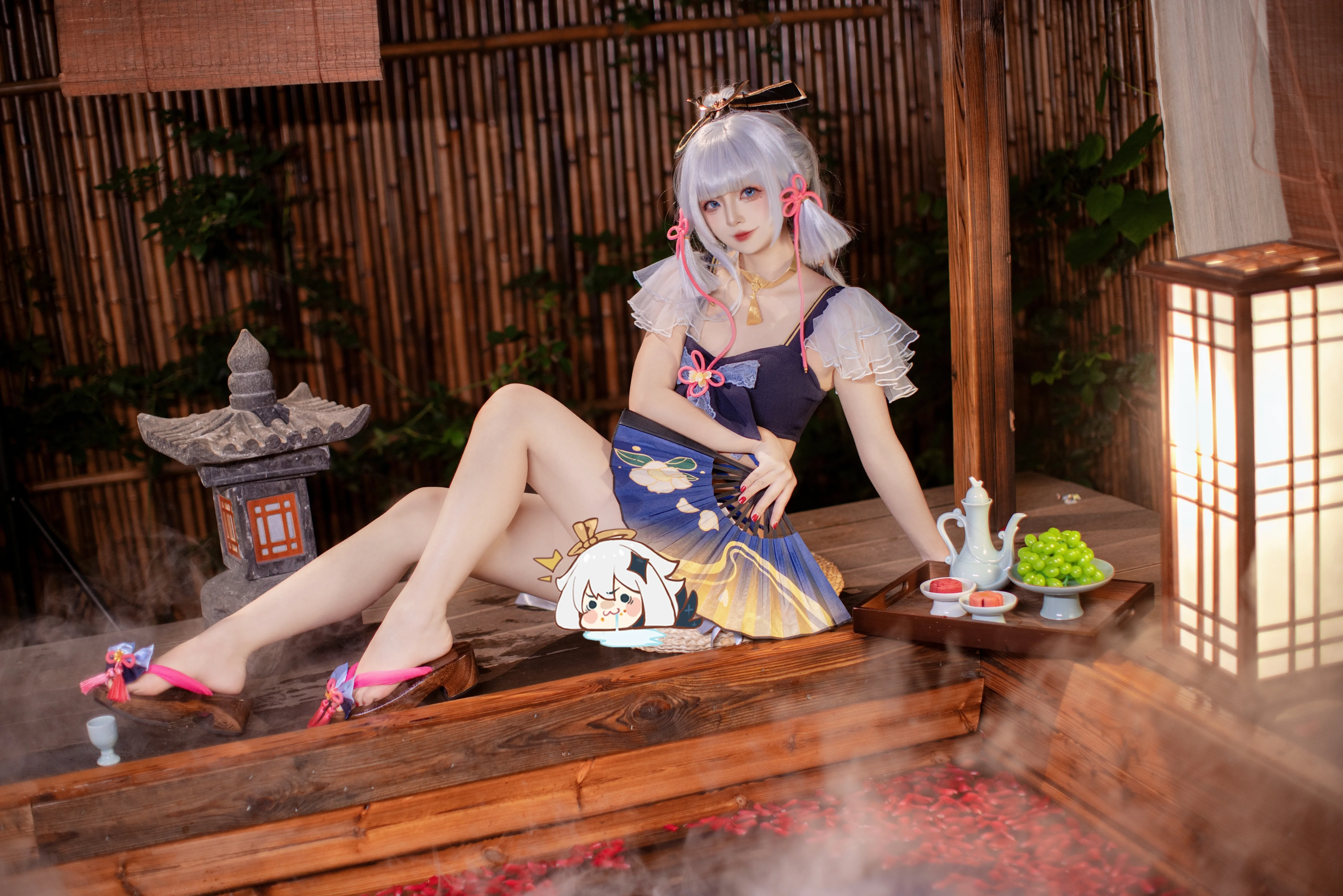 【神里綾華 コスプレ】稲妻の白鷺の姫君の夏日湯泉小休止 - 3 枚目