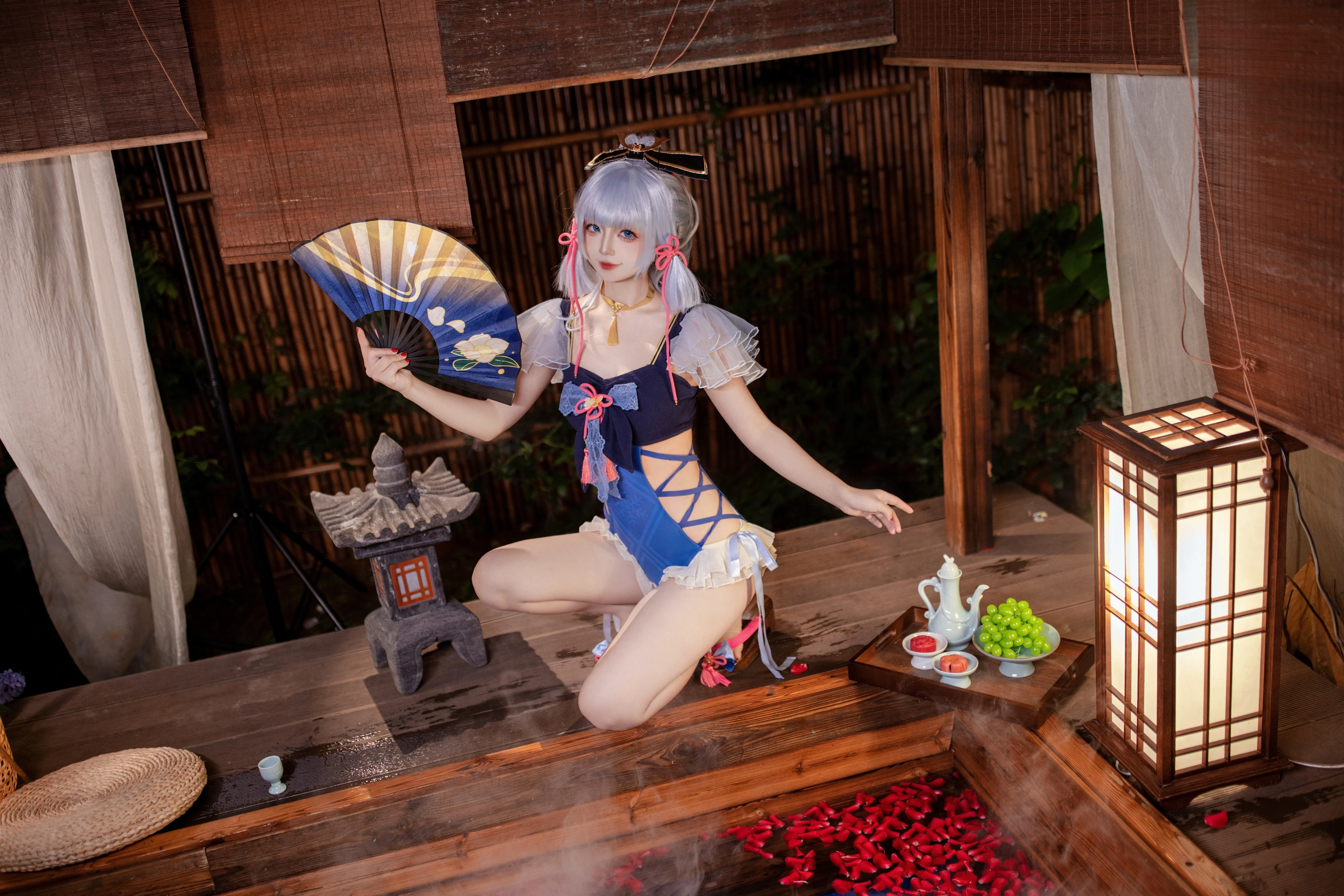 【神里綾華 コスプレ】稲妻の白鷺の姫君の夏日湯泉小休止 - 4 枚目