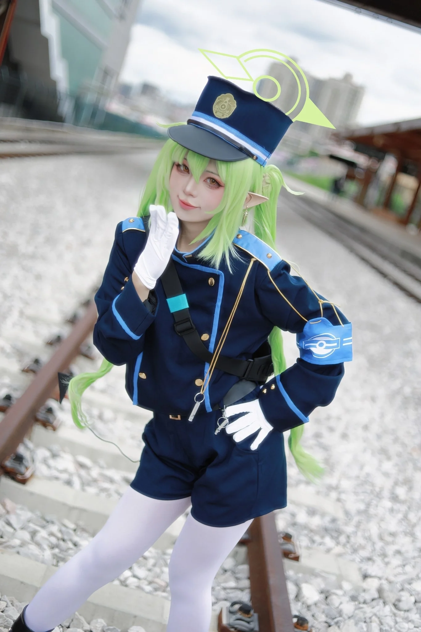 【橘望cos】蔚蓝档案的铁路巡查员，今天也是认真执勤的一天 - 第 3 张