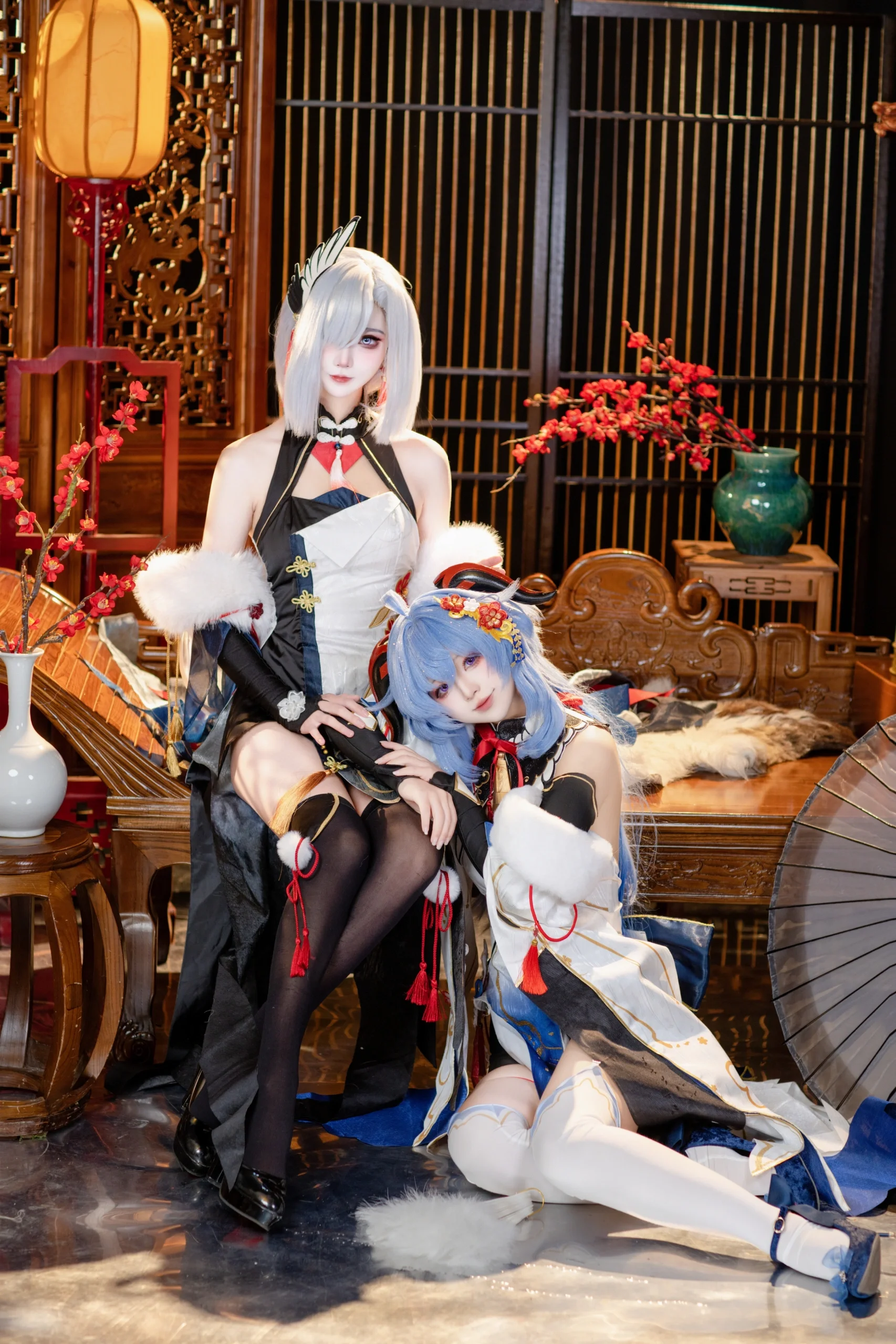 【申鹤cos】与甘雨在如雪的东方幻梦中相遇