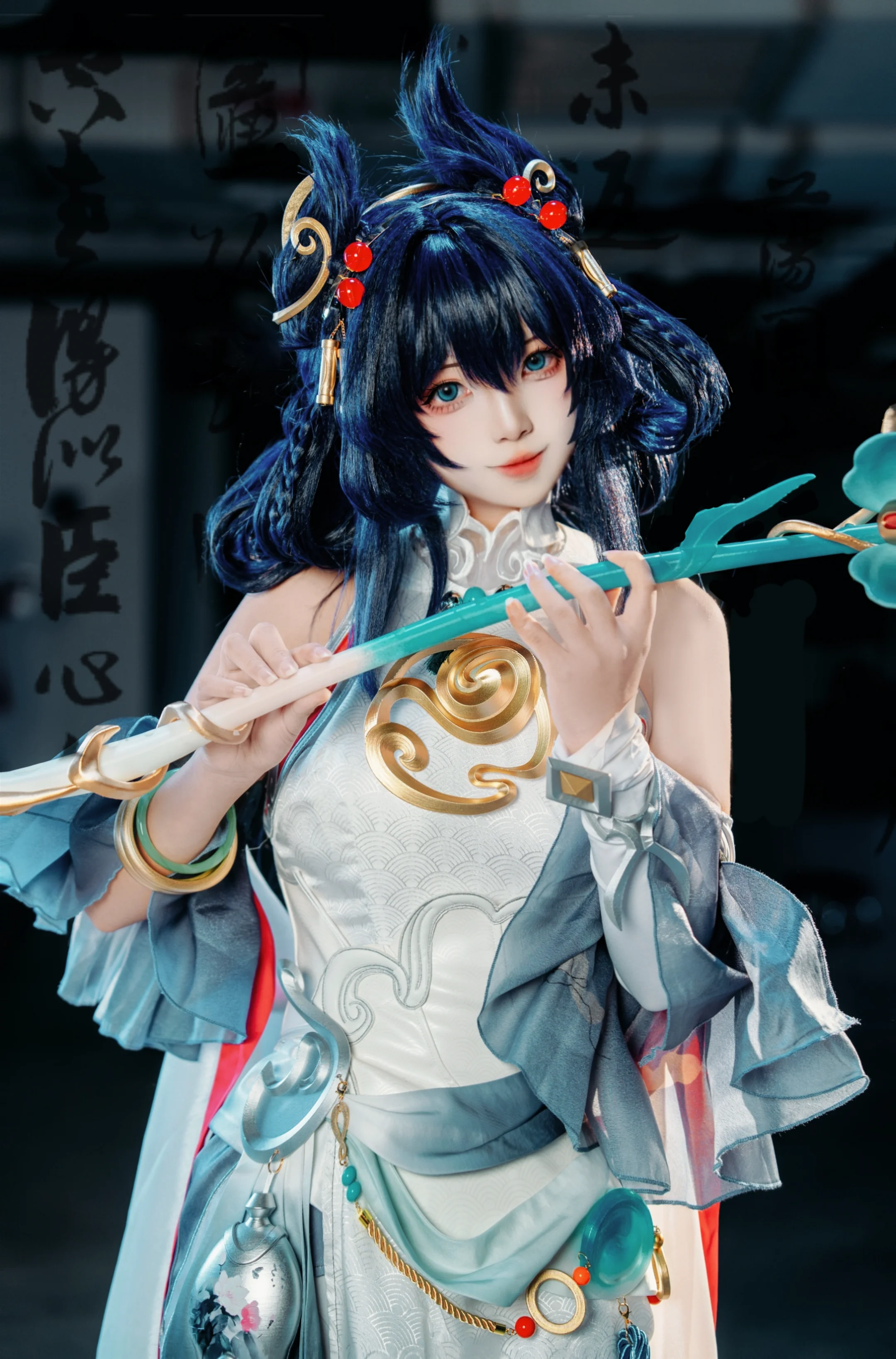 【公孙离cos】离恨烟造型，古风水墨国风感