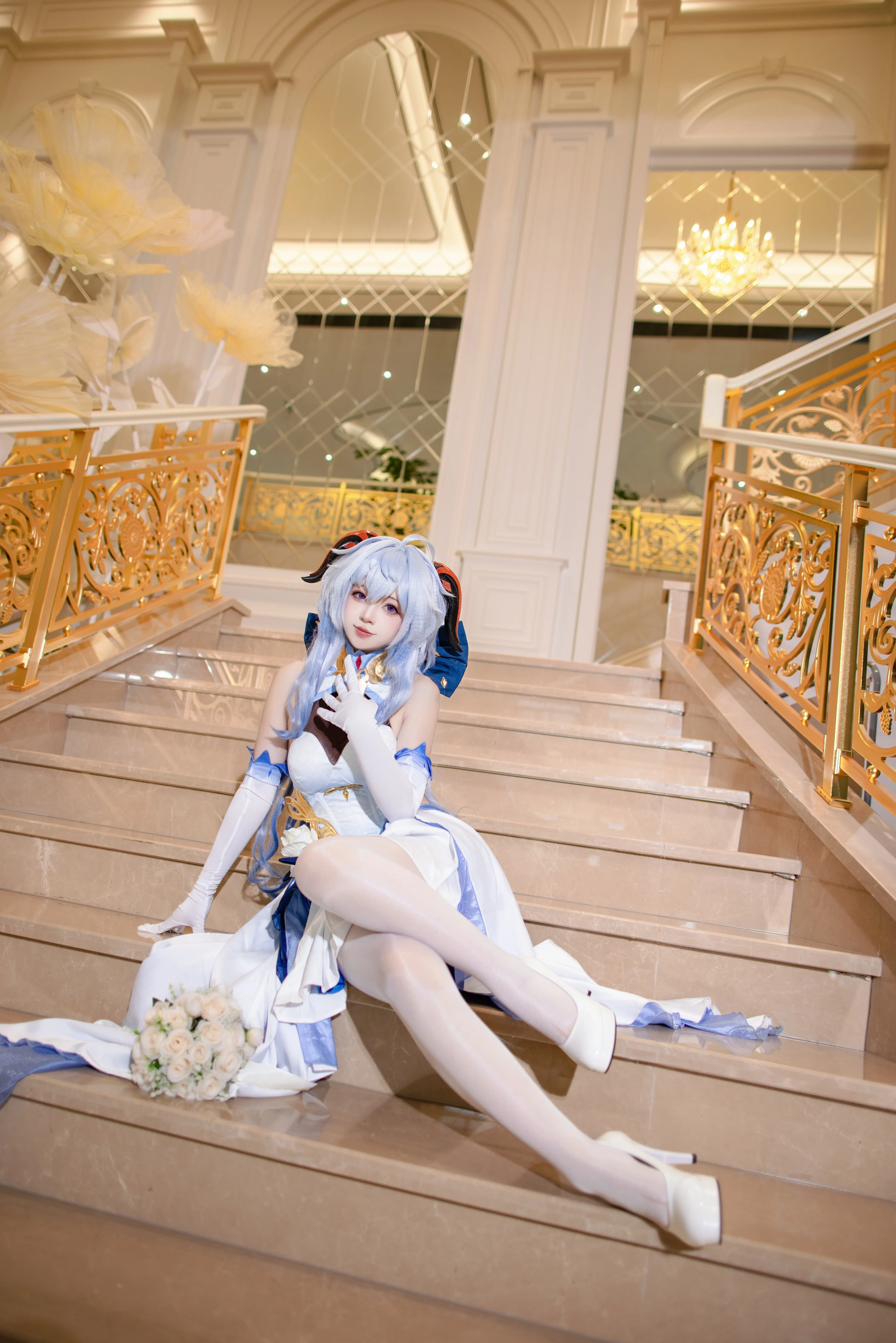【甘雨cos】原神中的优雅晚宴，邀你共赴这场华丽派对 - 第2张