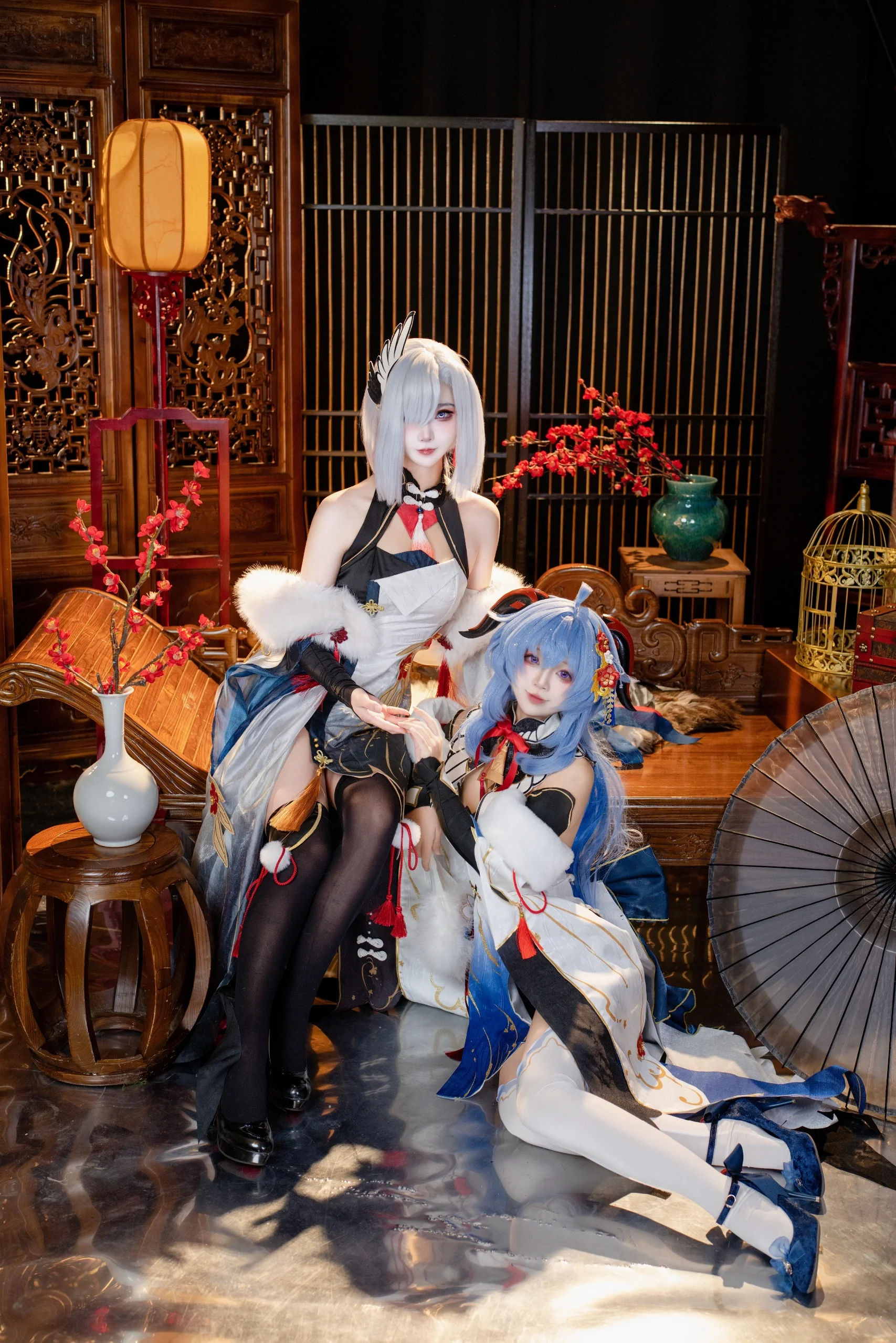 【甘雨申鹤cos】雪中红梅，璃月双仙的冬日相约 - 第 3 张