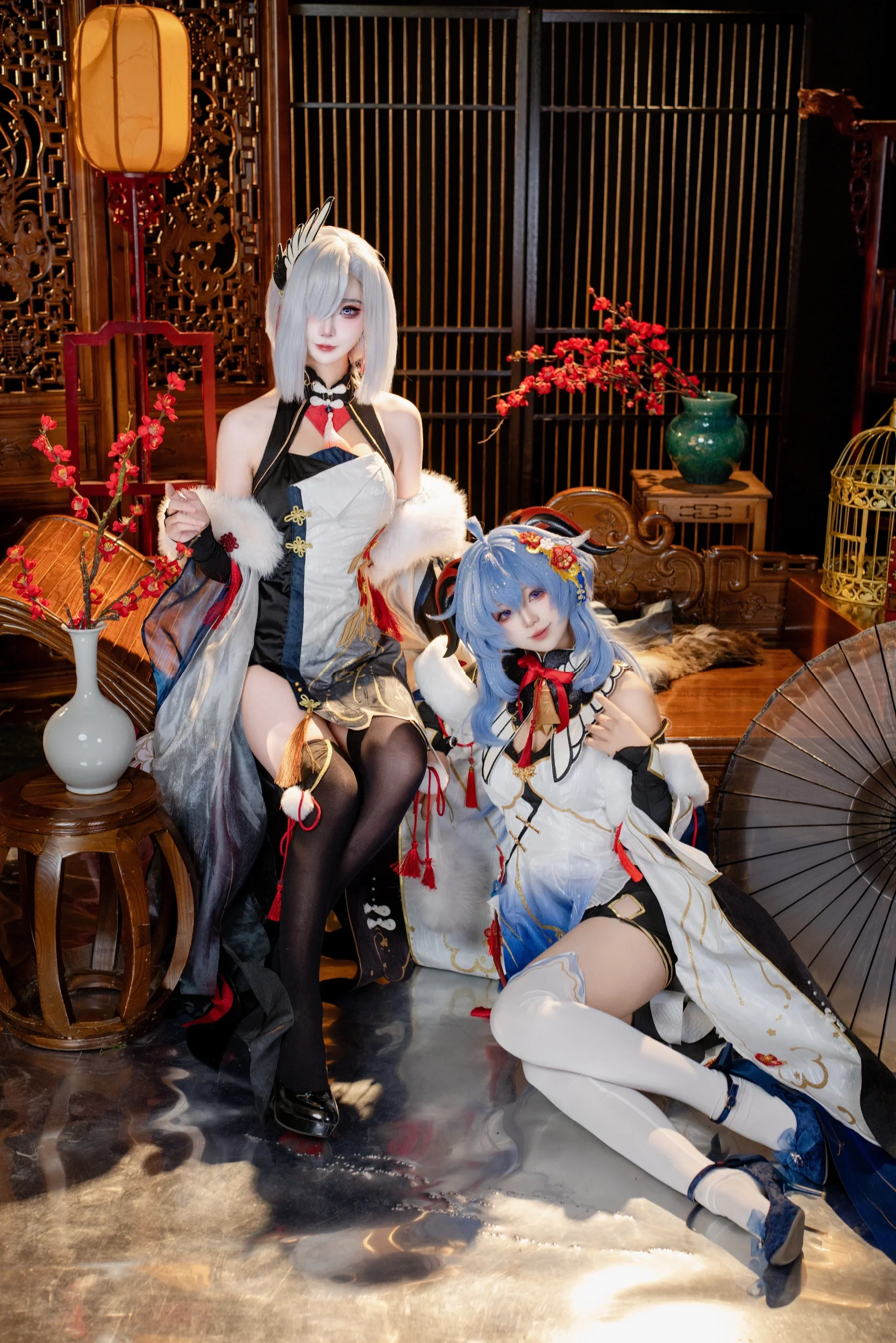 【甘雨申鹤cos】雪中红梅，璃月双仙的冬日相约 - 第 4 张