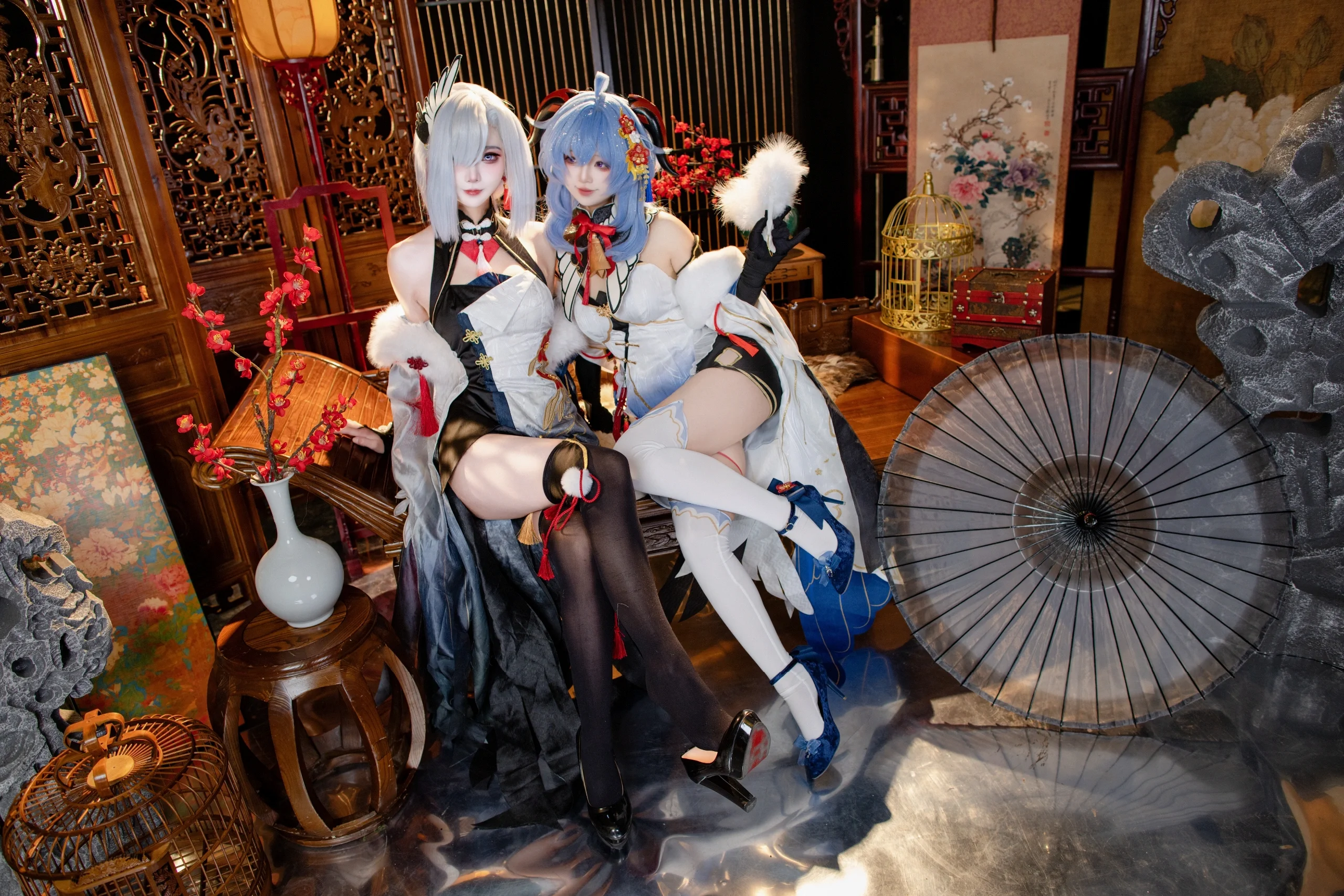 【甘雨申鹤cos】雪中红梅，璃月双仙的冬日相约 - 第 5 张