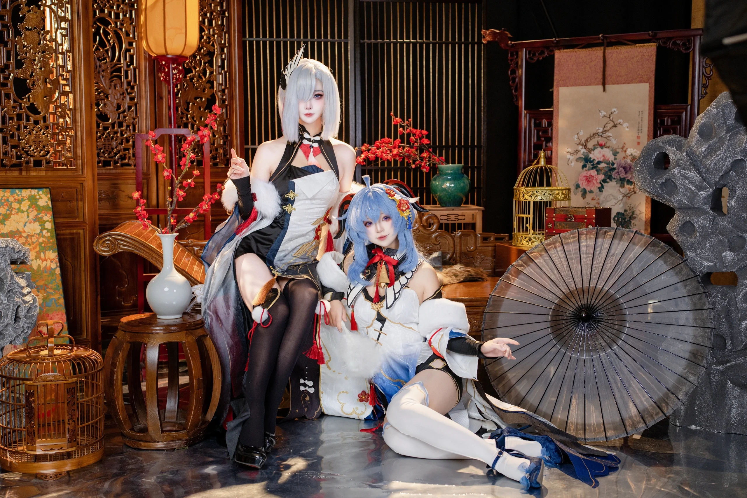 【甘雨申鹤cos】雪中红梅，璃月双仙的冬日相约 - 第 6 张