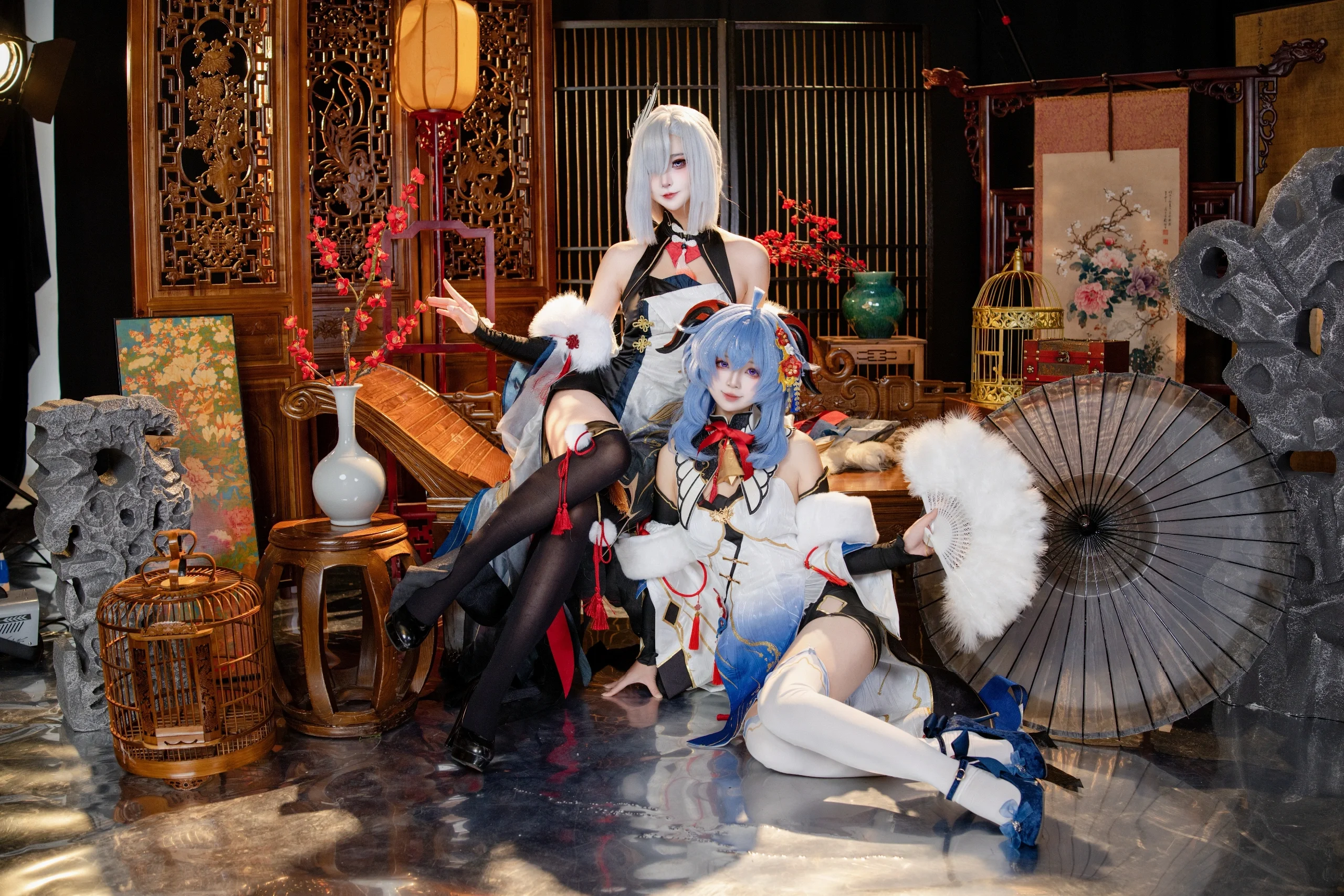 【甘雨申鹤cos】雪中红梅，璃月双仙的冬日相约 - 第 7 张