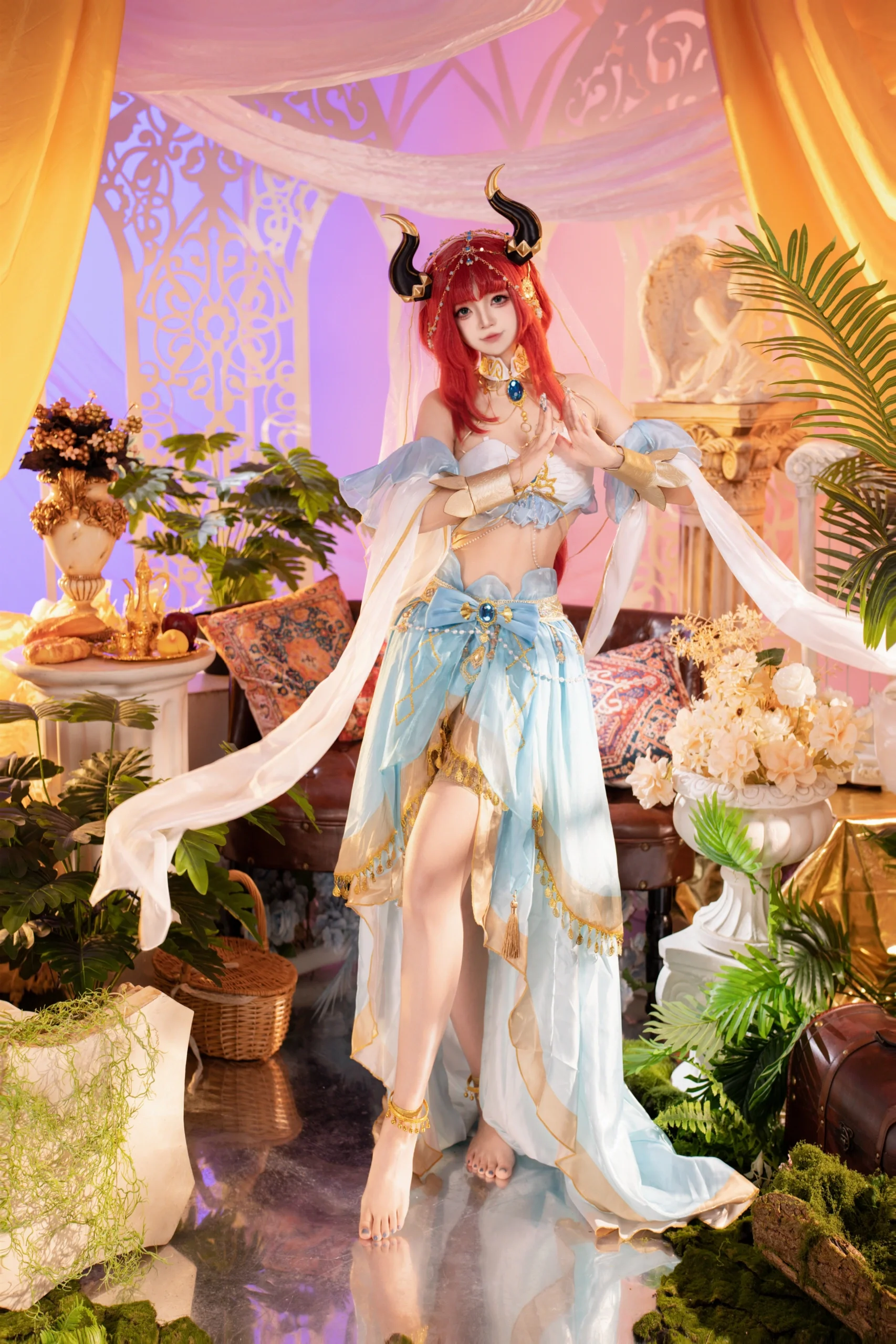 【妮露cos】原神舞娘异域装扮的轻盈与神圣感 - 第 3 张