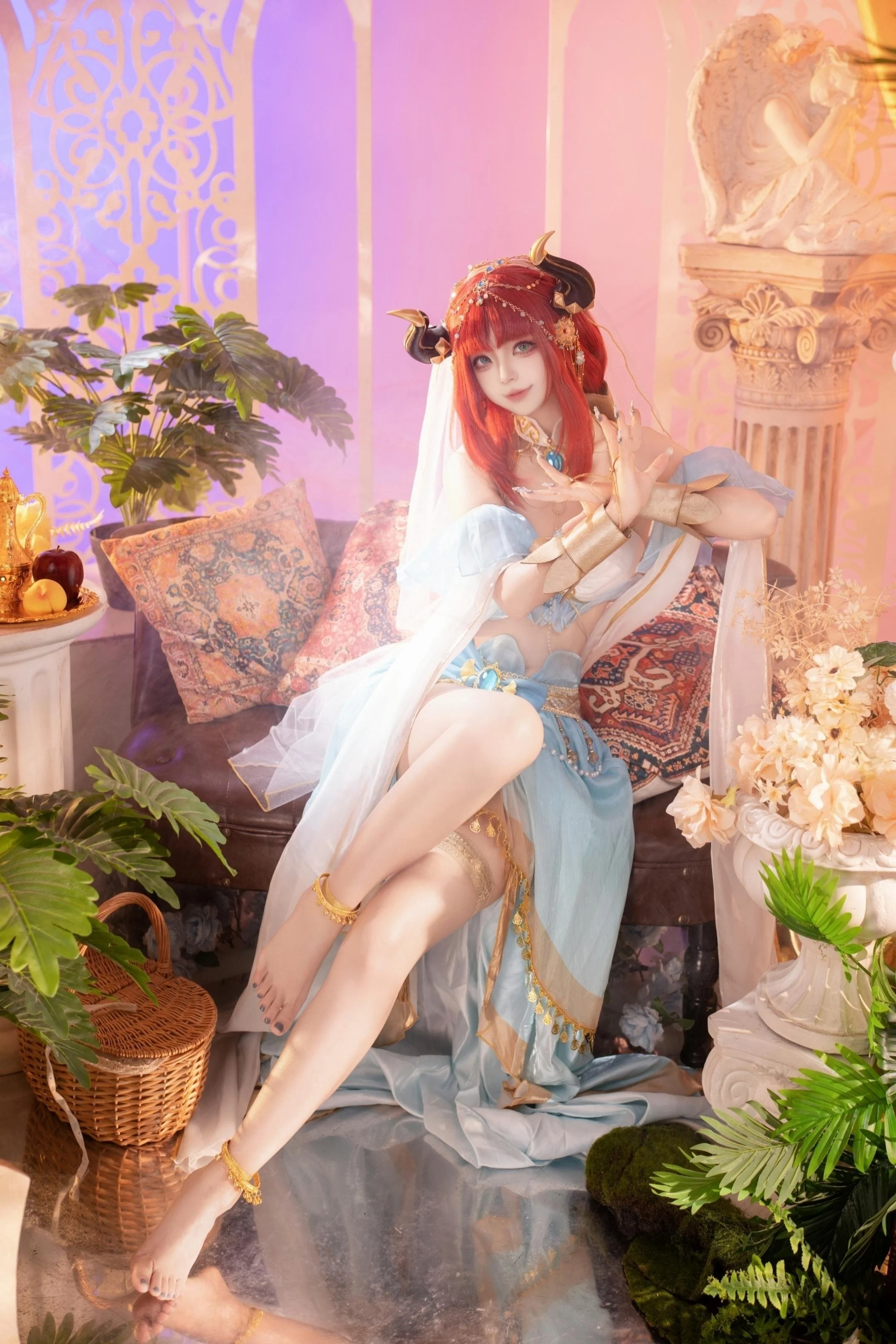 【妮露cos】原神舞娘异域装扮的轻盈与神圣感 - 第 4 张