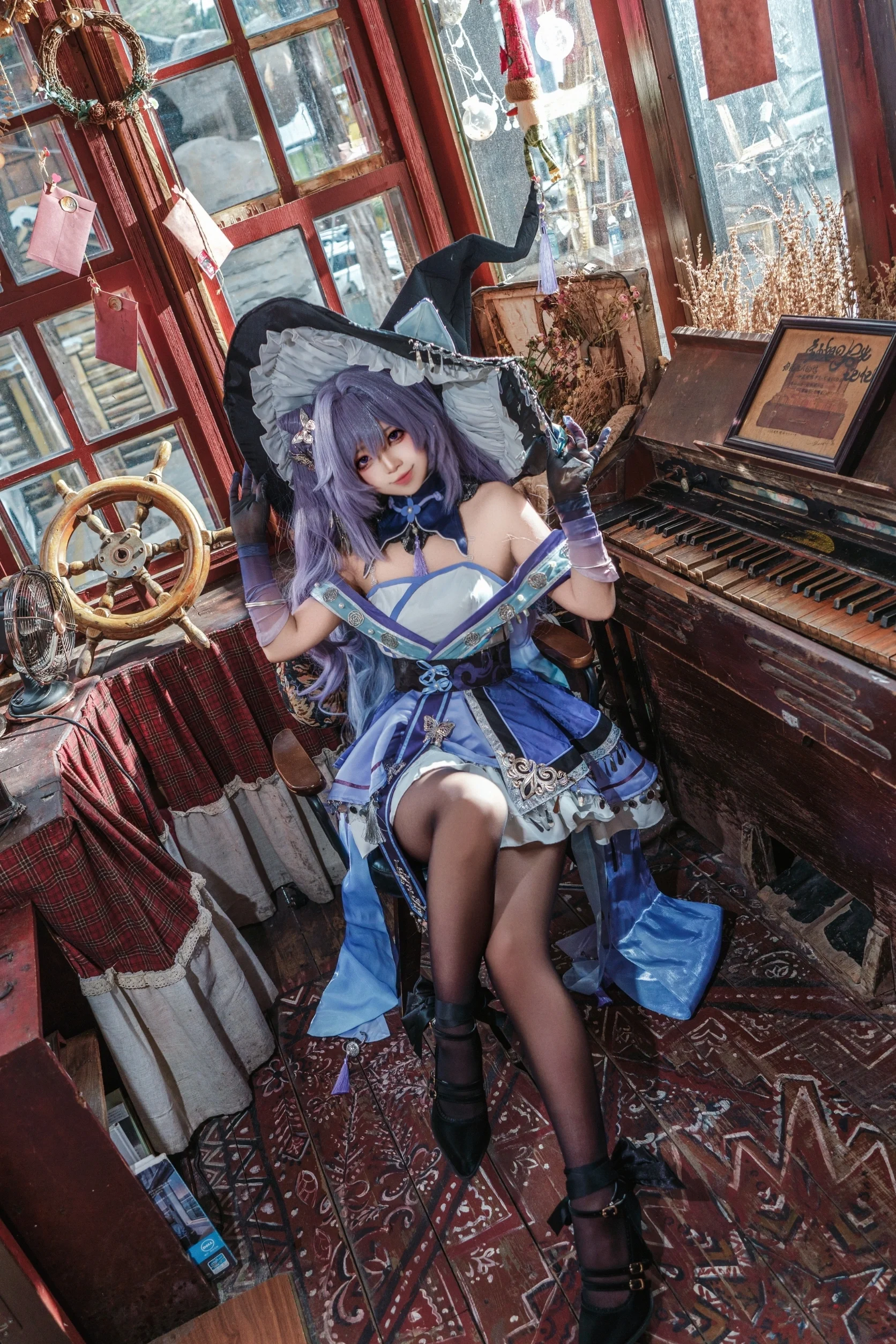 【刻晴cos】在时间的缝隙里，捕捉属于魔女的神秘瞬间 - 第 4 张