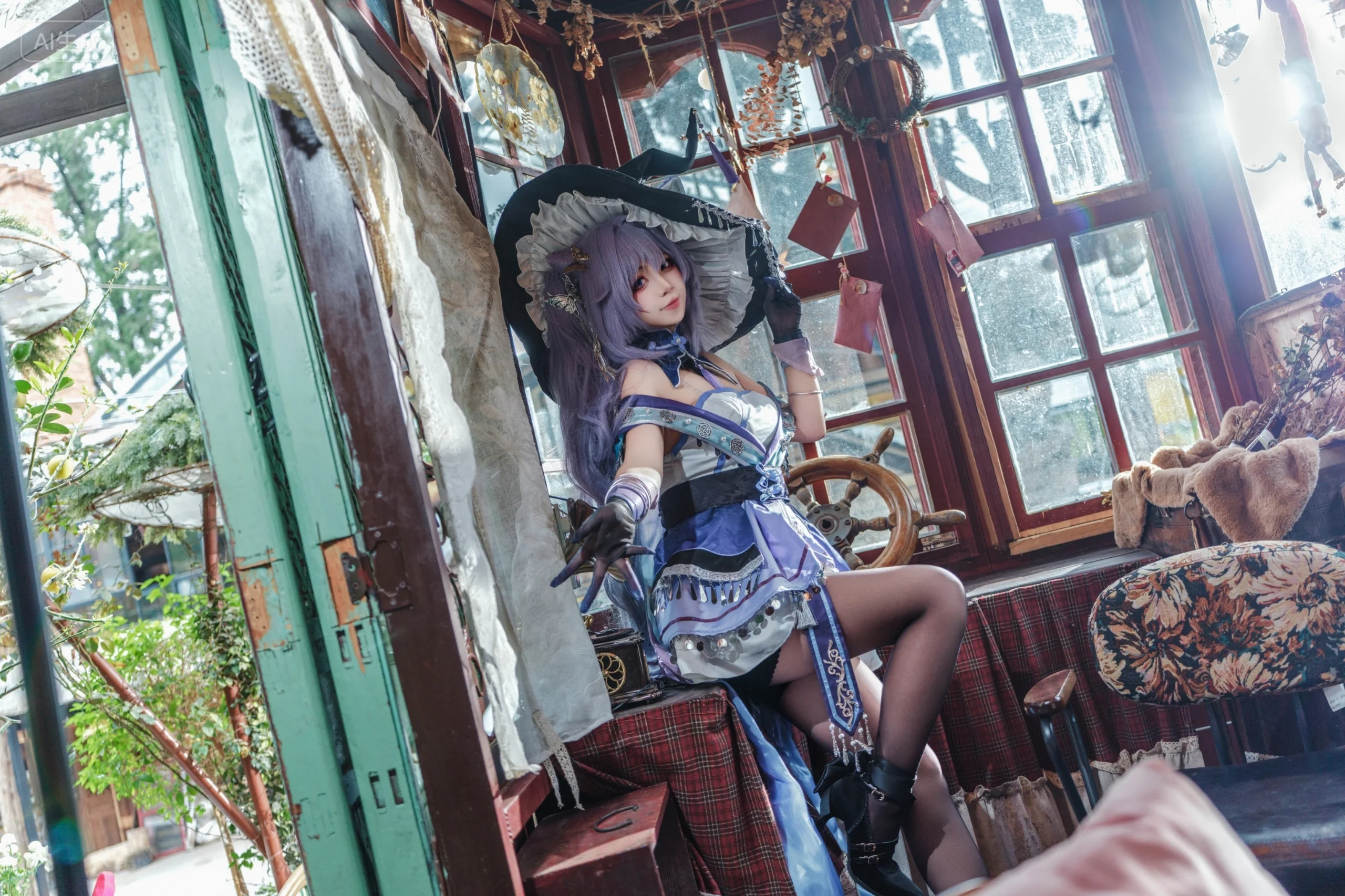【刻晴cos】在时间的缝隙里，捕捉属于魔女的神秘瞬间 - 第 5 张