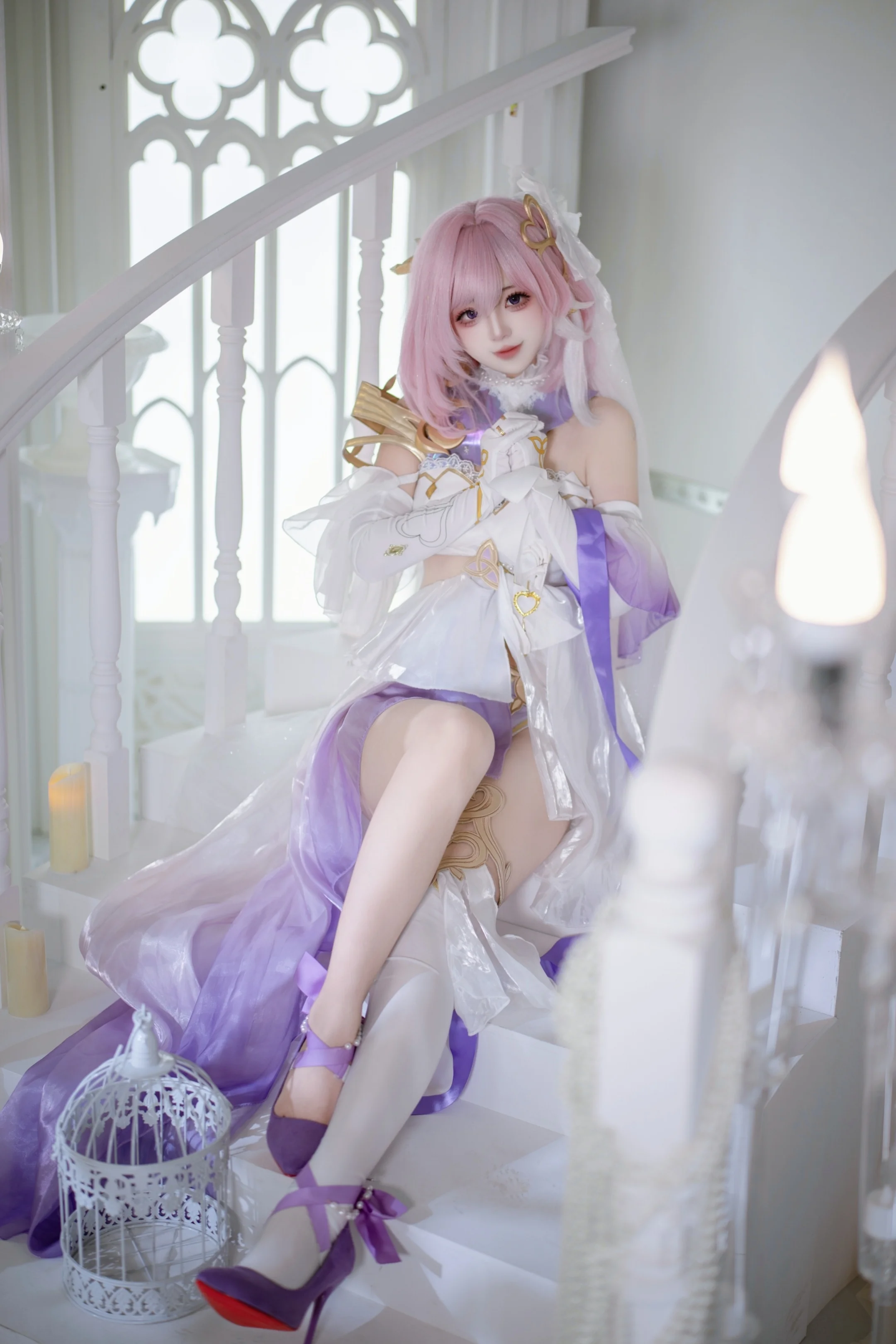 【爱莉希雅cos】《崩坏三》中那份关于花嫁的浪漫 - 第 3 张