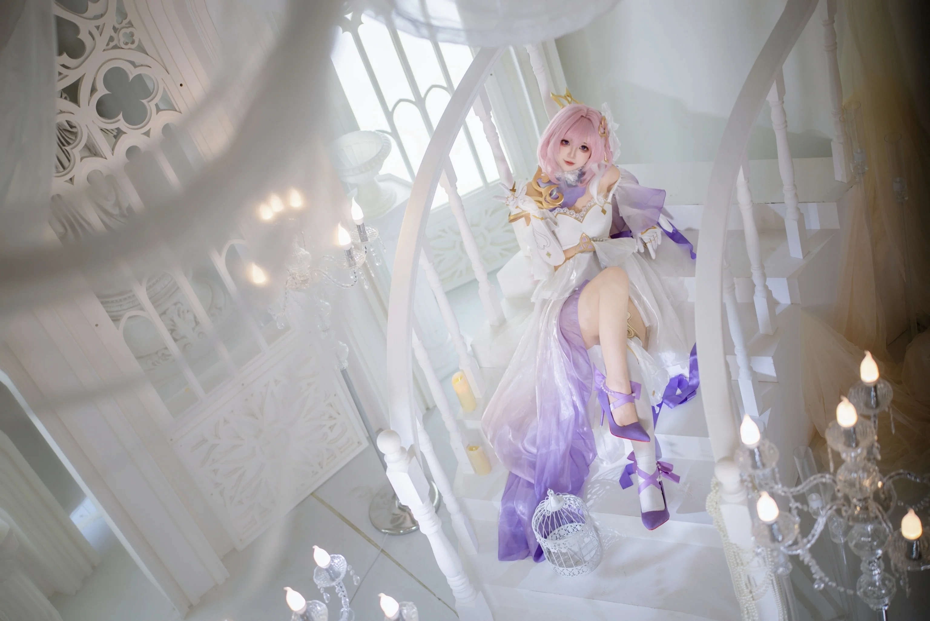 【爱莉希雅cos】《崩坏三》中那份关于花嫁的浪漫 - 第 4 张