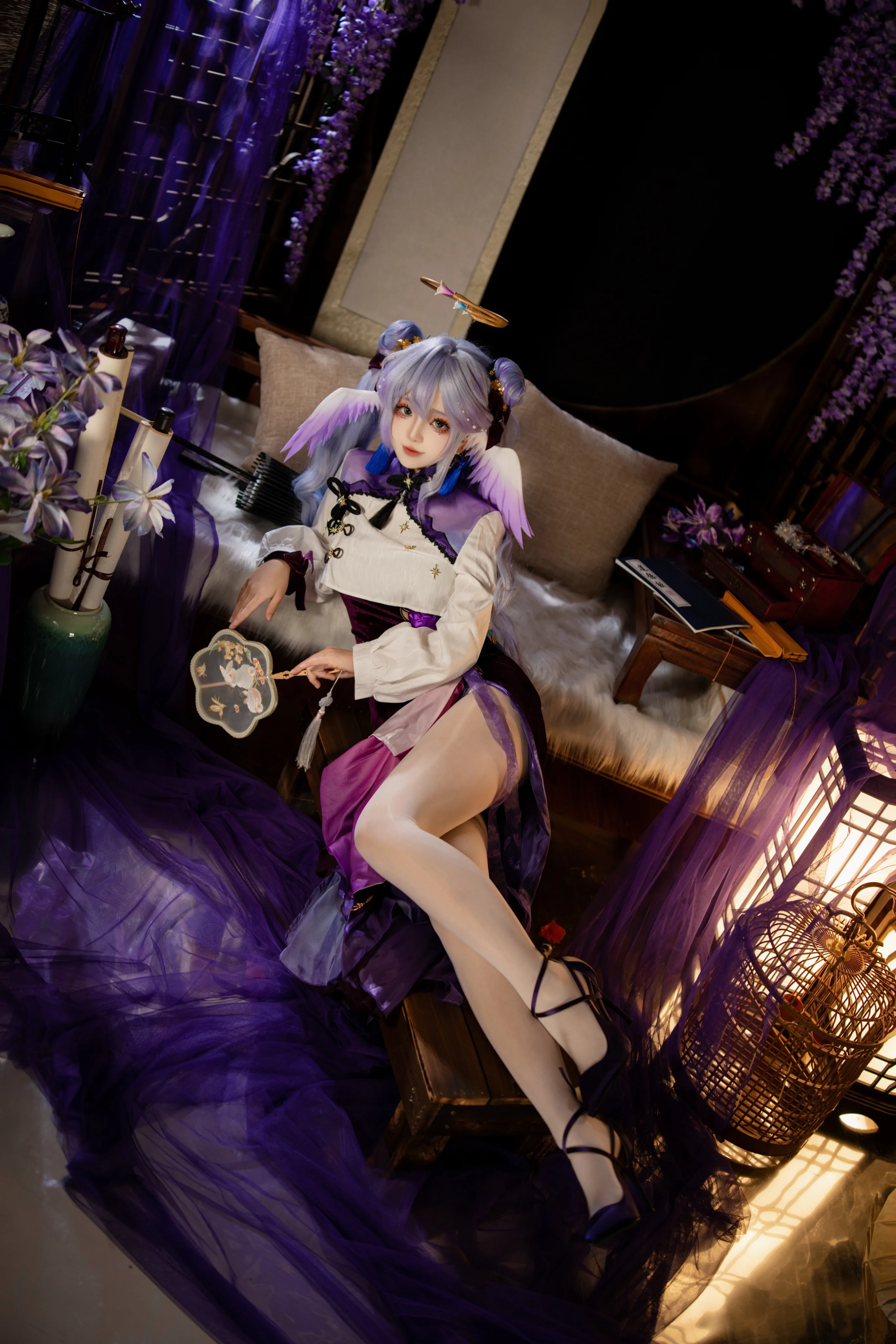 【知更鸟cos】崩坏星穹铁道中华风，紫藤花下的中式浪漫