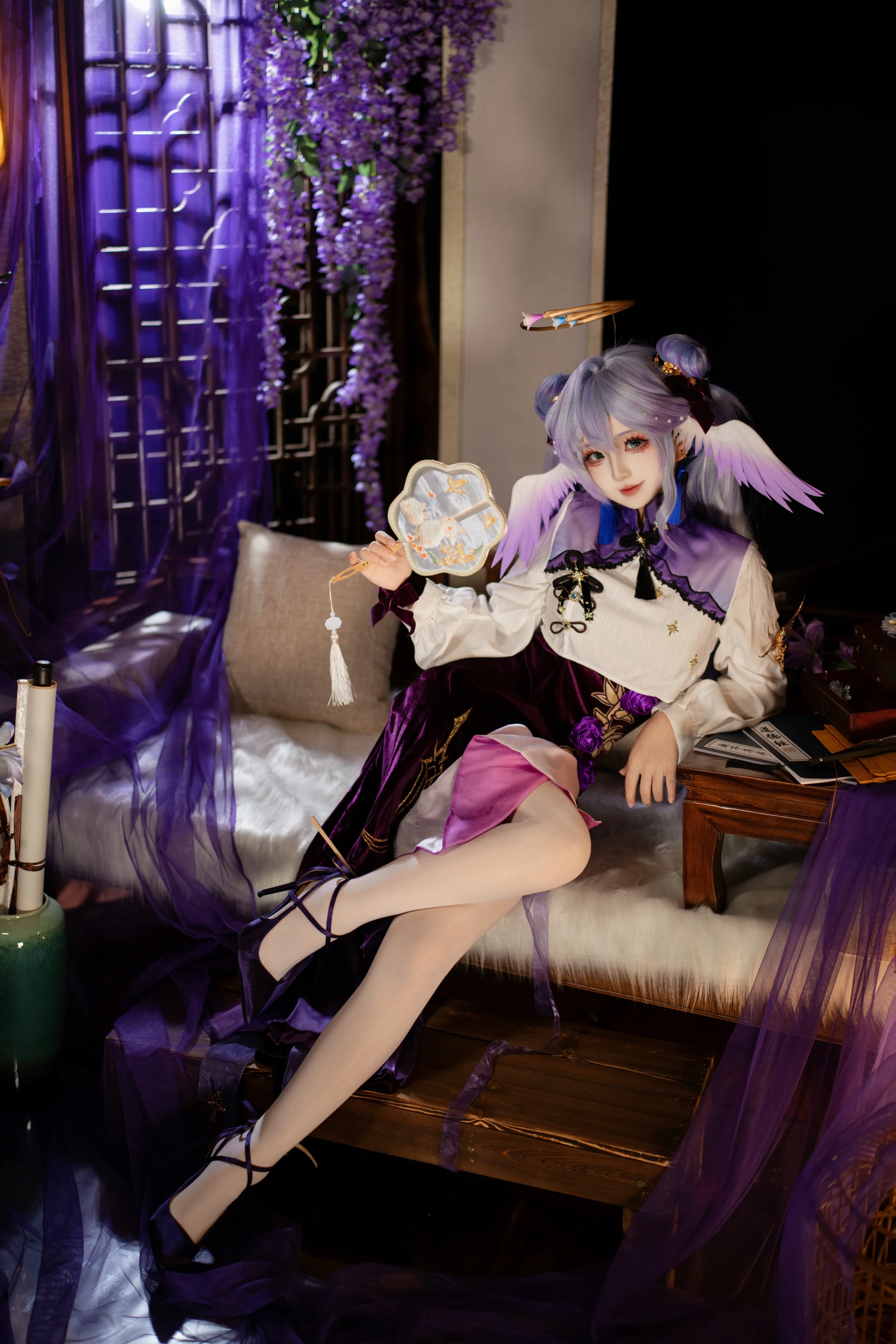 【知更鸟cos】崩坏星穹铁道中华风，紫藤花下的中式浪漫 - 第 2 张