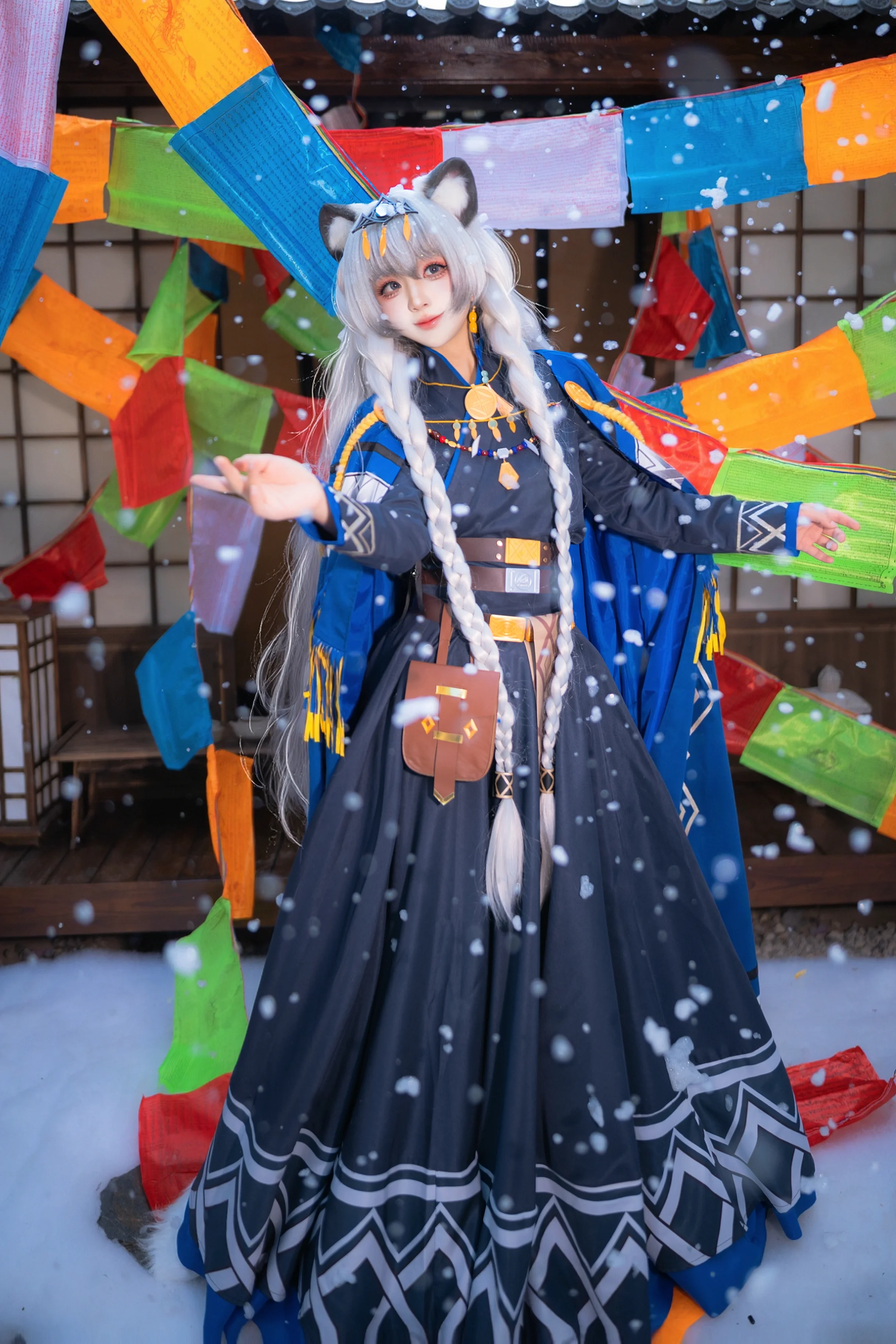 【初雪cos】在漫天风雪中，与圣聆共赴这场约会 - 第3张