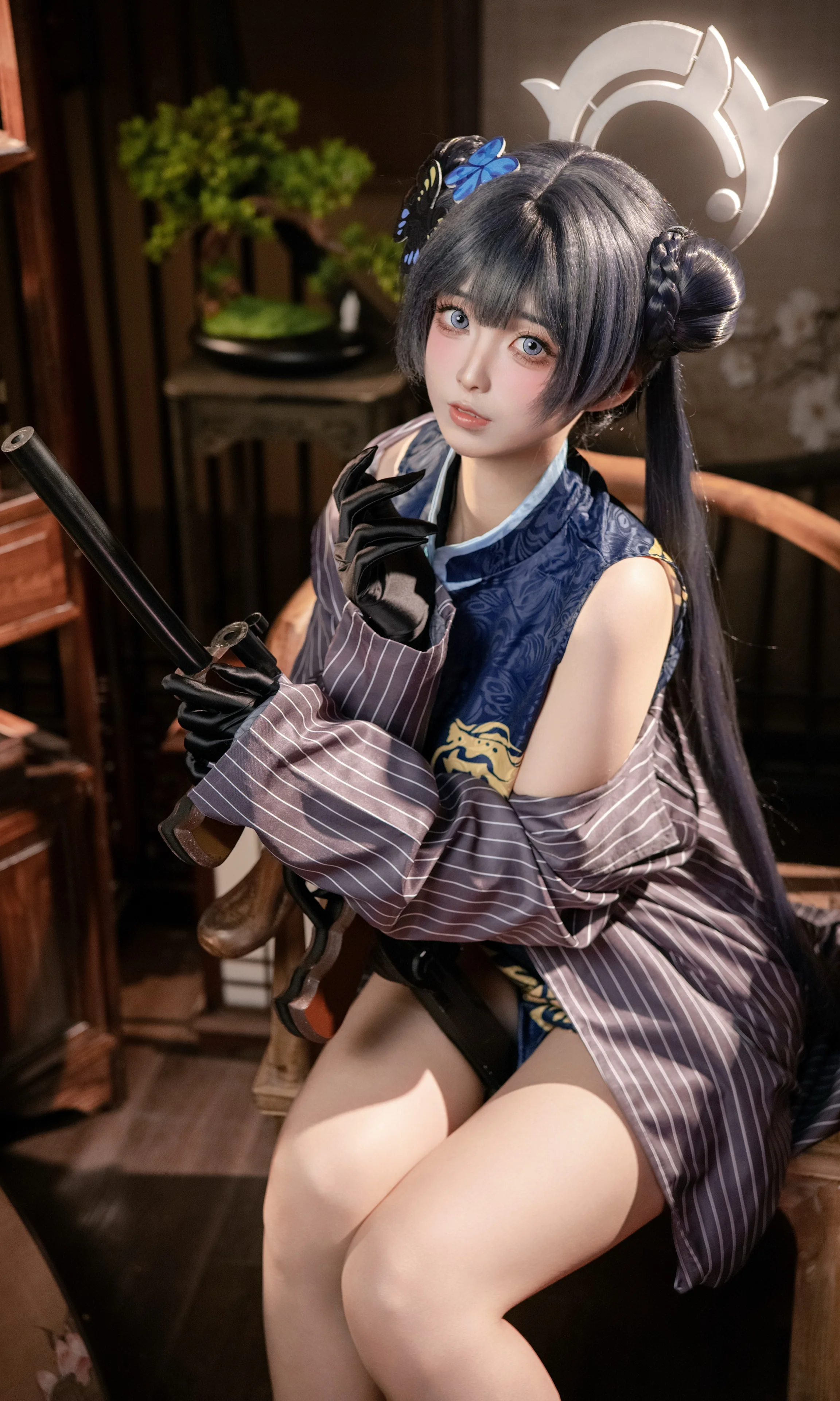 【キサキ コスプレ】ブルーアーカイブが織りなす中華風の清冷さと従容さ - 1 枚目
