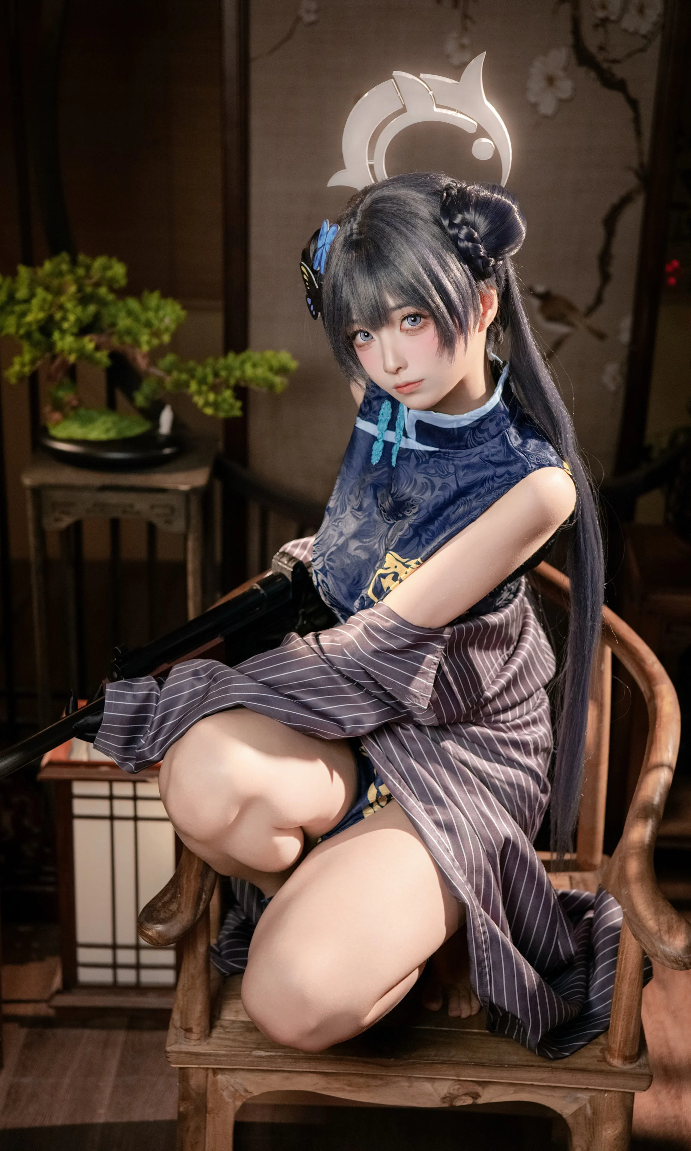 【キサキ コスプレ】ブルーアーカイブが織りなす中華風の清冷さと従容さ - 2 枚目