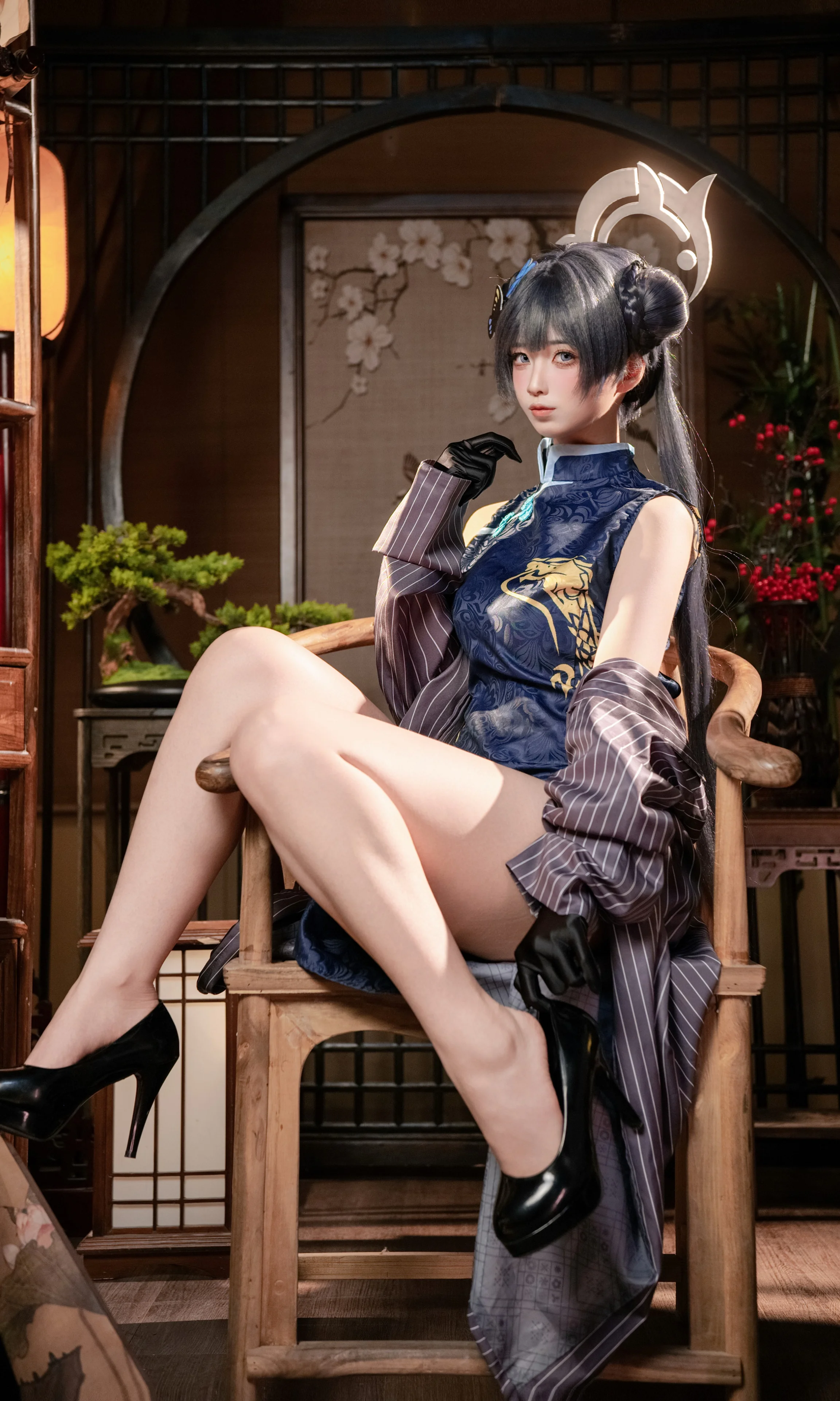 【キサキ コスプレ】ブルーアーカイブが織りなす中華風の清冷さと従容さ