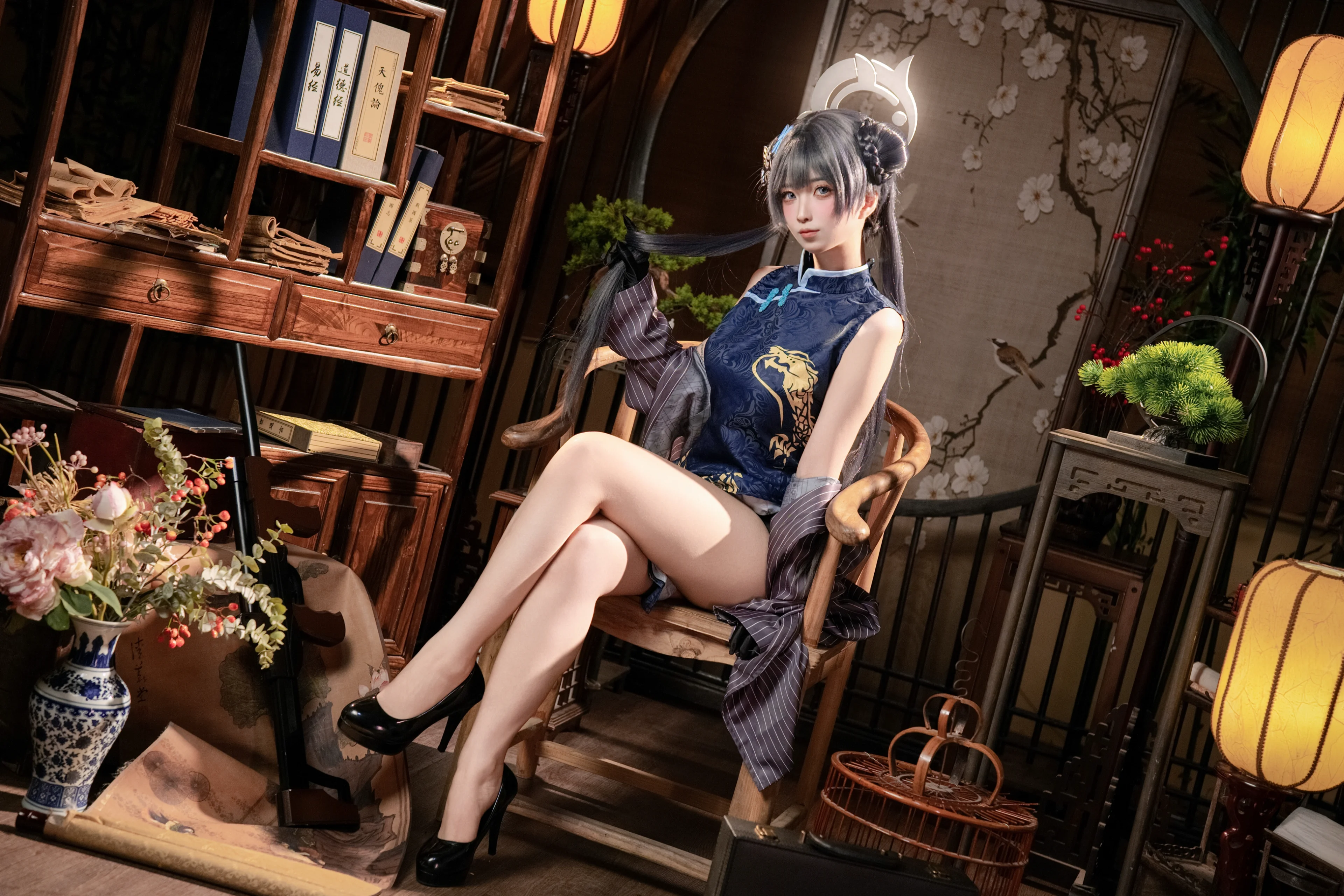 [Misaki cosplay] Blue Archive Gate Master's Short Rest in the Study
