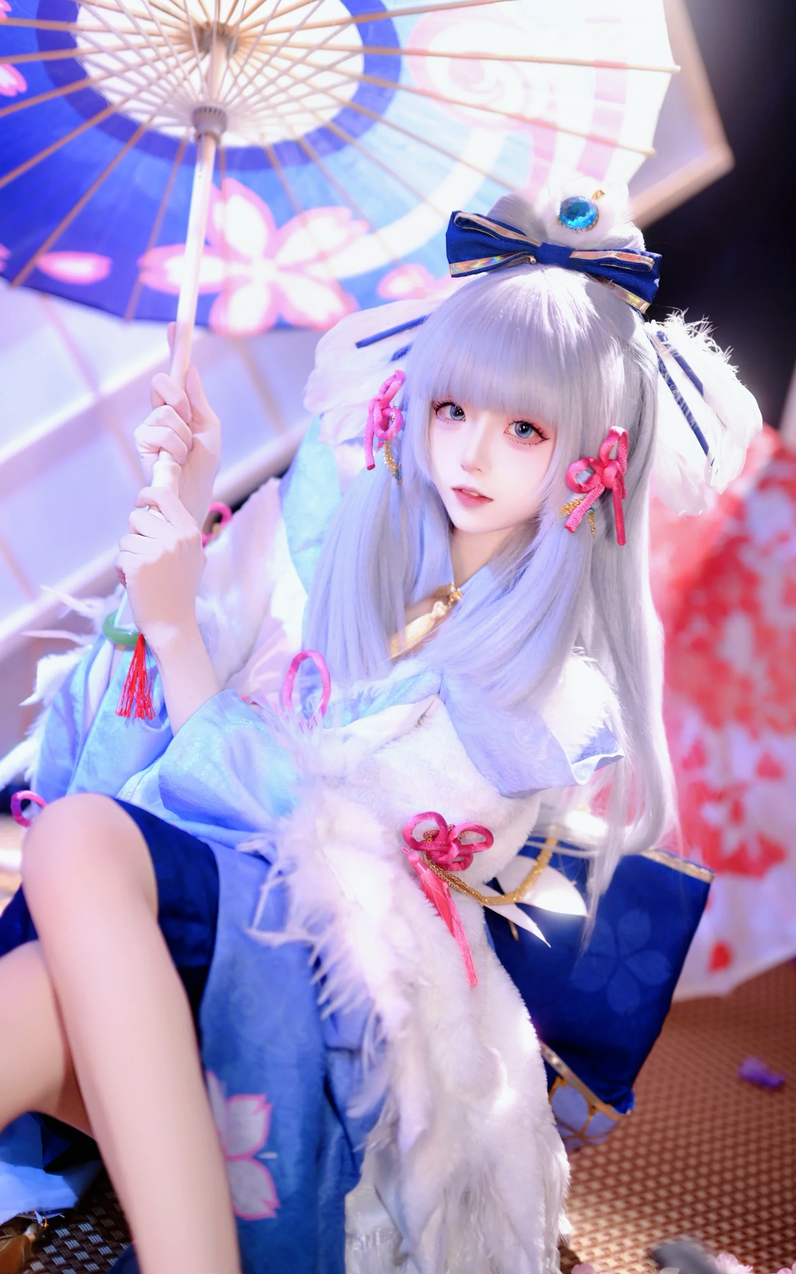 [Kamisato Ayaka cosplay] The Shirasagi Himegimi's Invitation Under the Cherry Blossom Tree