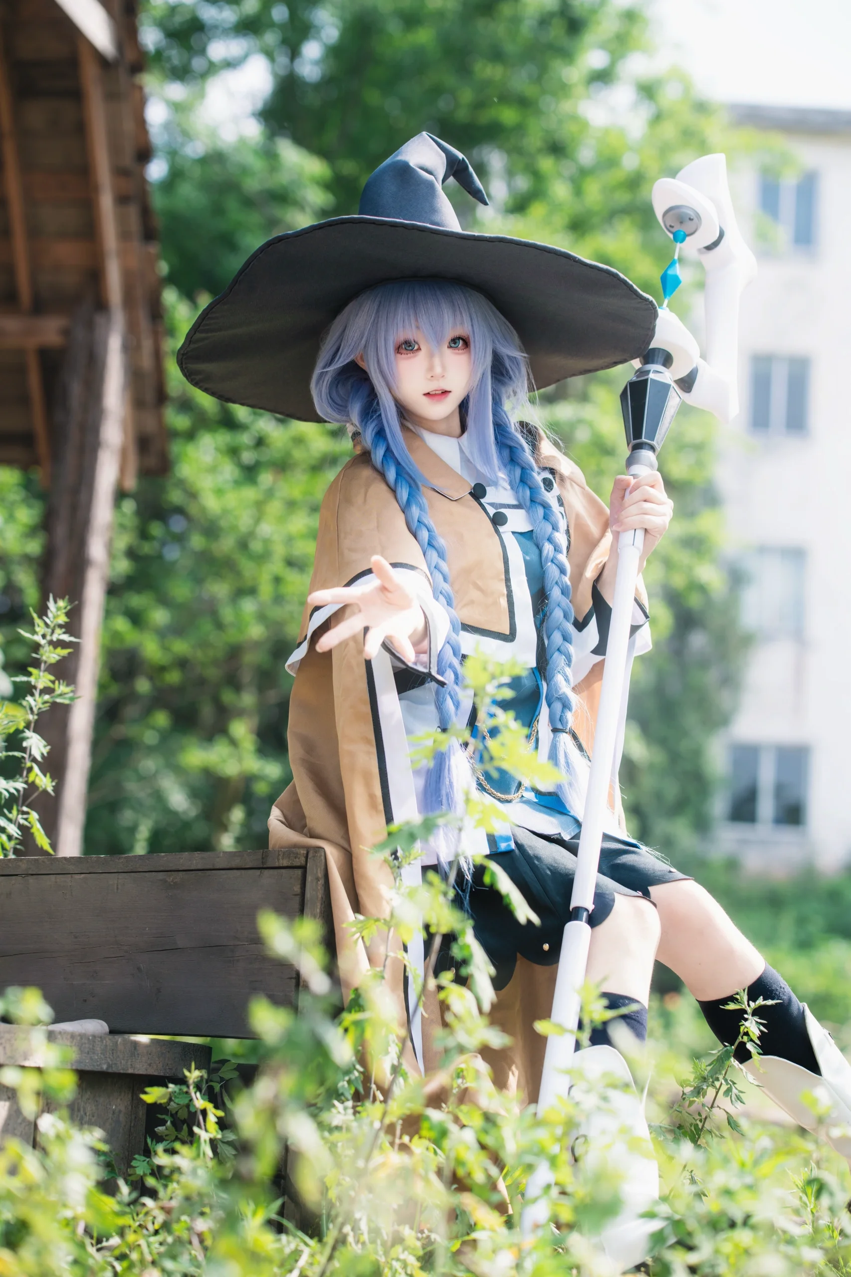 【洛琪希cos】在鐵軌與綠野間邂逅的藍色魔法師 - 第 1 張