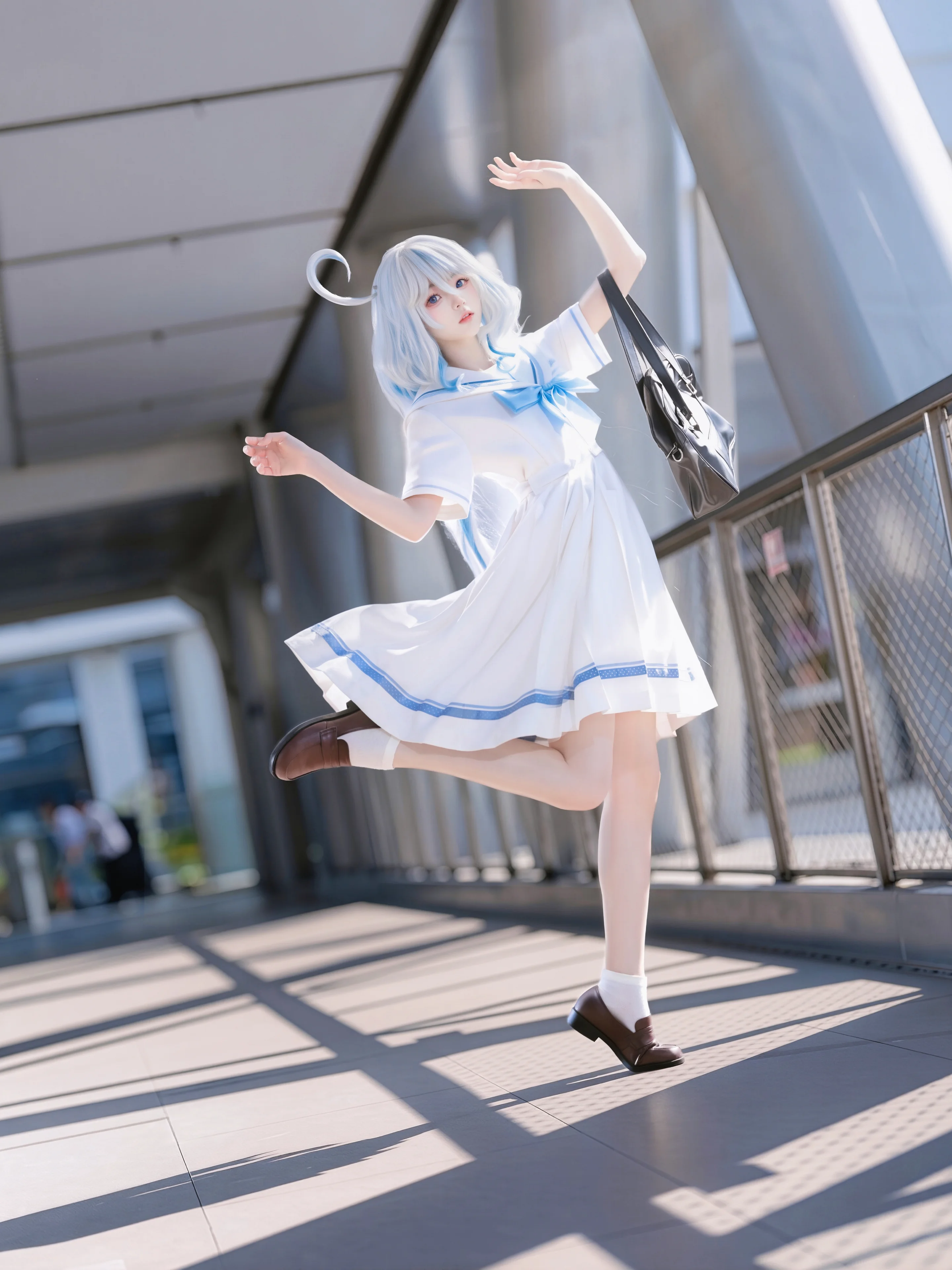【芙宁娜cos】卸下神明身份，体验一日普通JK的日常