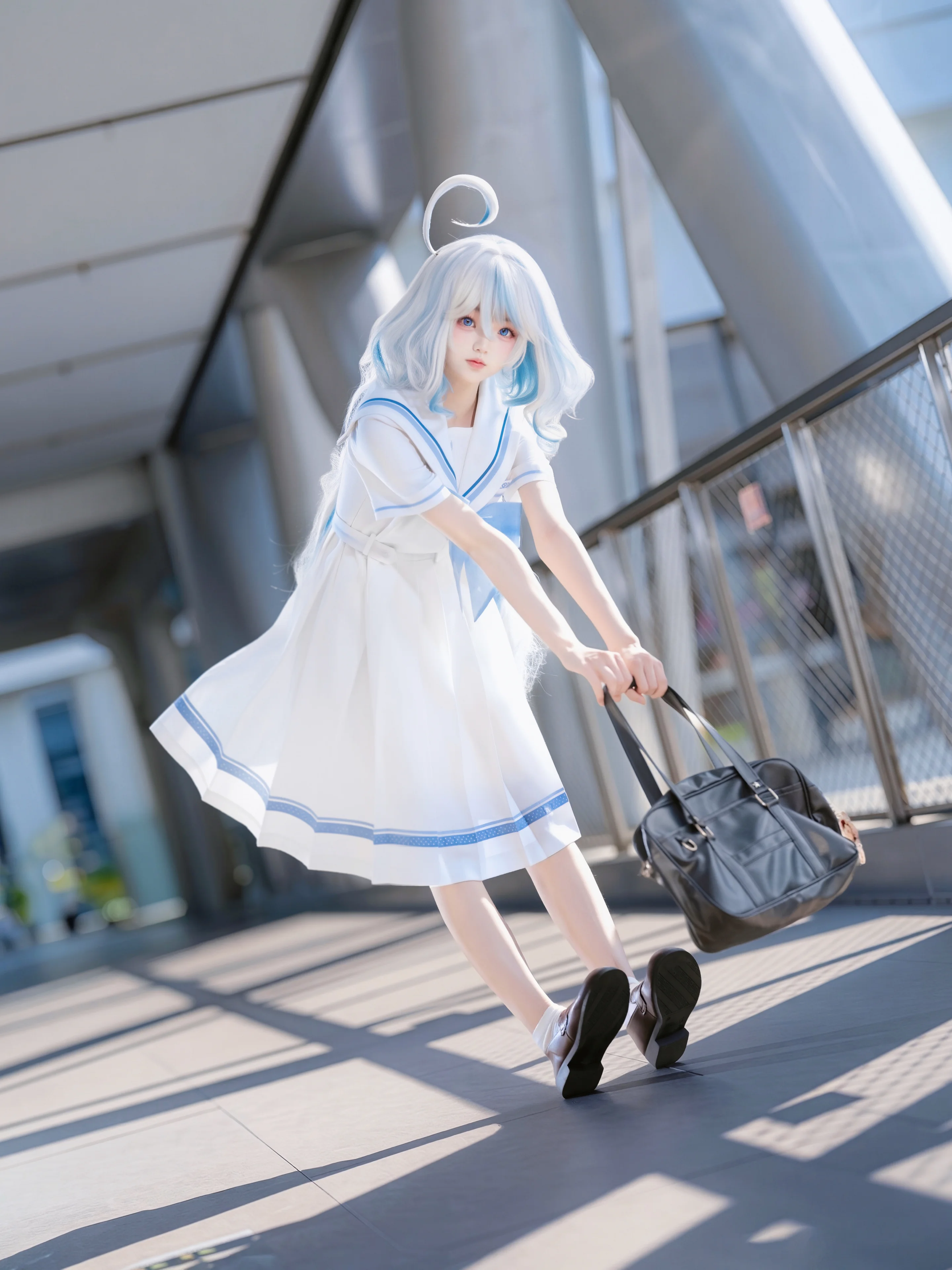 【芙宁娜cos】卸下神明身份，体验一日普通JK的日常 - 第 2 张