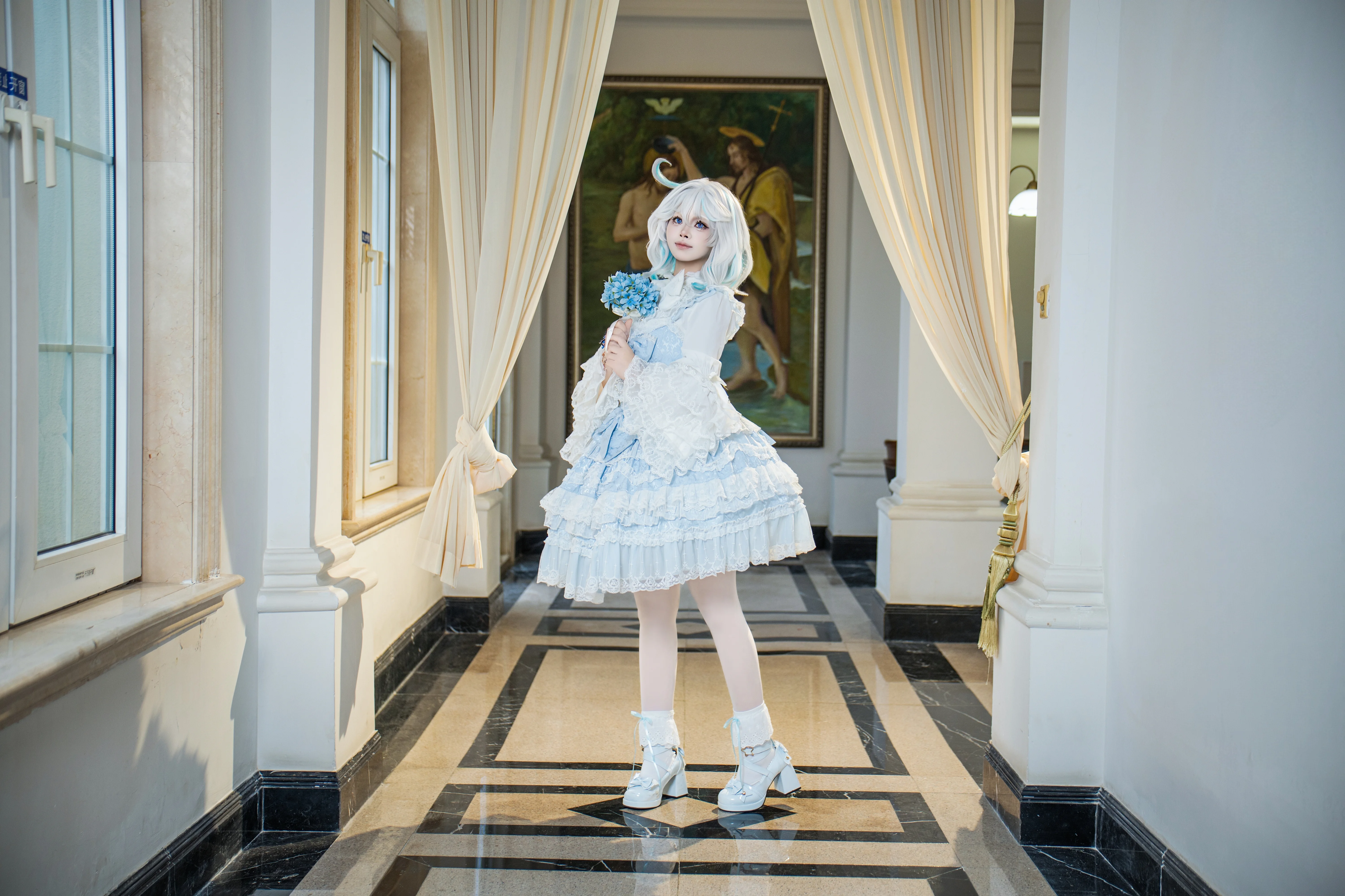 【芙宁娜cos】枫丹的传奇，在镜头中绽放光芒 - 第3张
