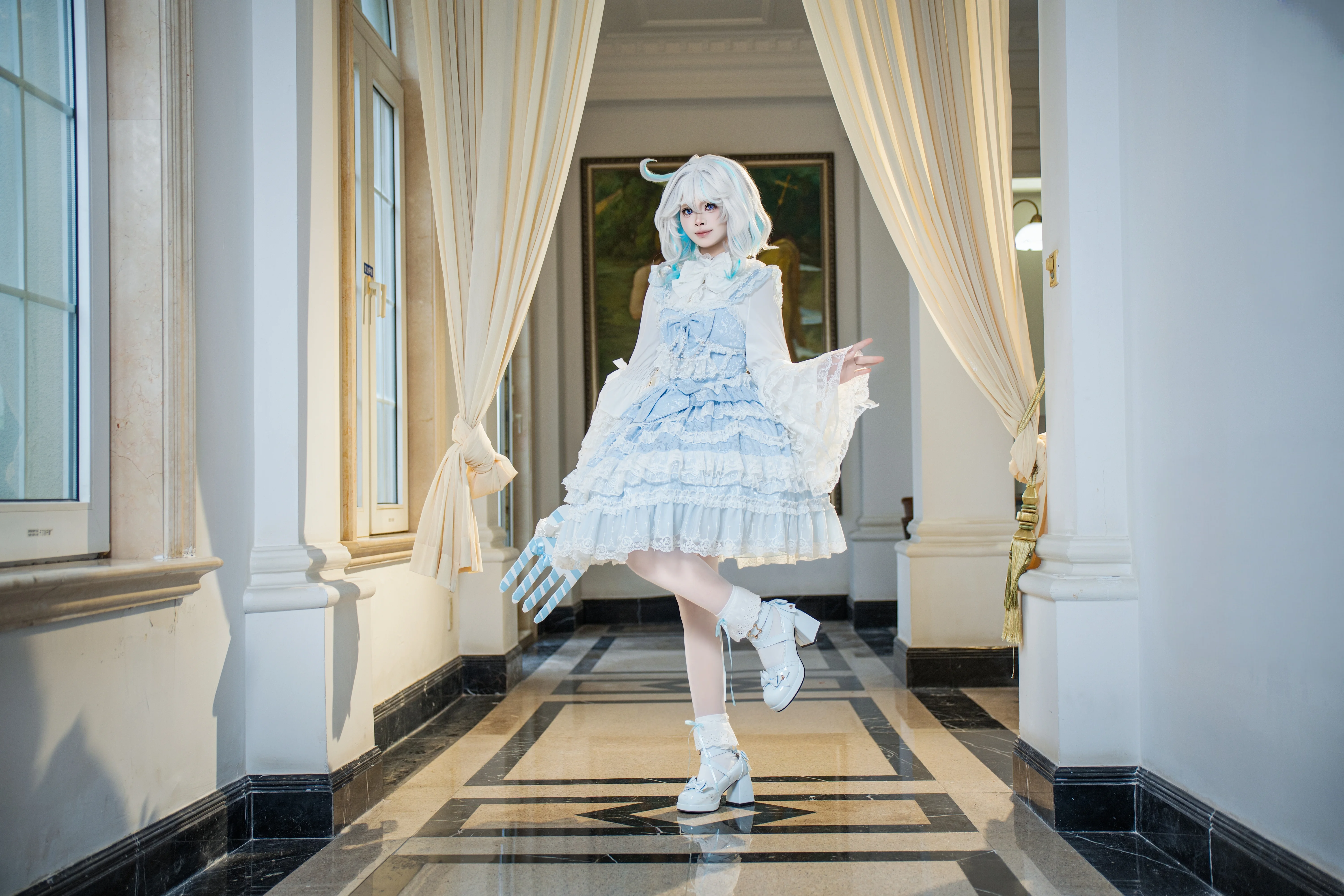 【芙宁娜cos】枫丹的传奇，在镜头中绽放光芒 - 第4张
