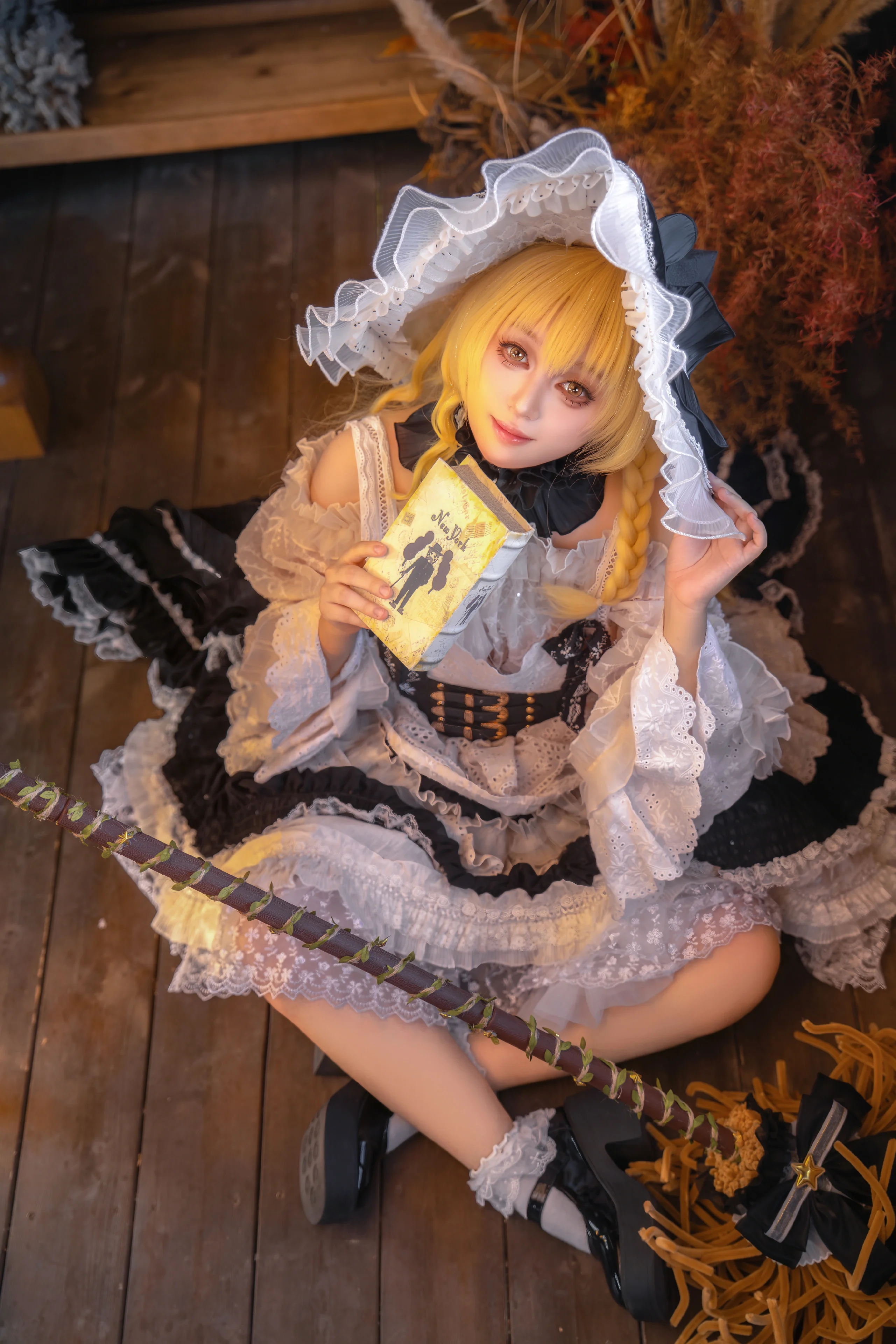 【雾雨魔理沙cos】东方Project的魔法使，这本书好像有点难懂 - 第 4 张