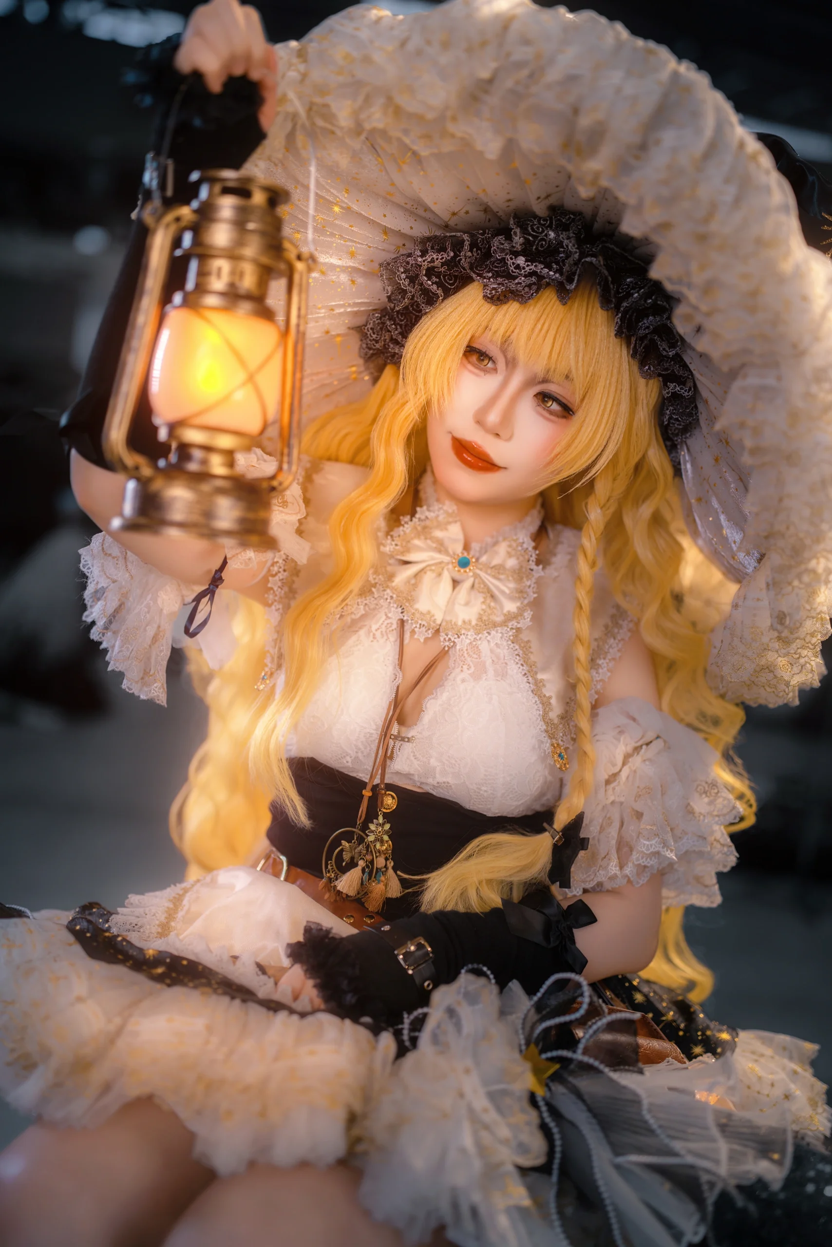 【雾雨魔理沙cos】东方project的魔法使，提着煤油灯去探险 - 第 1 张