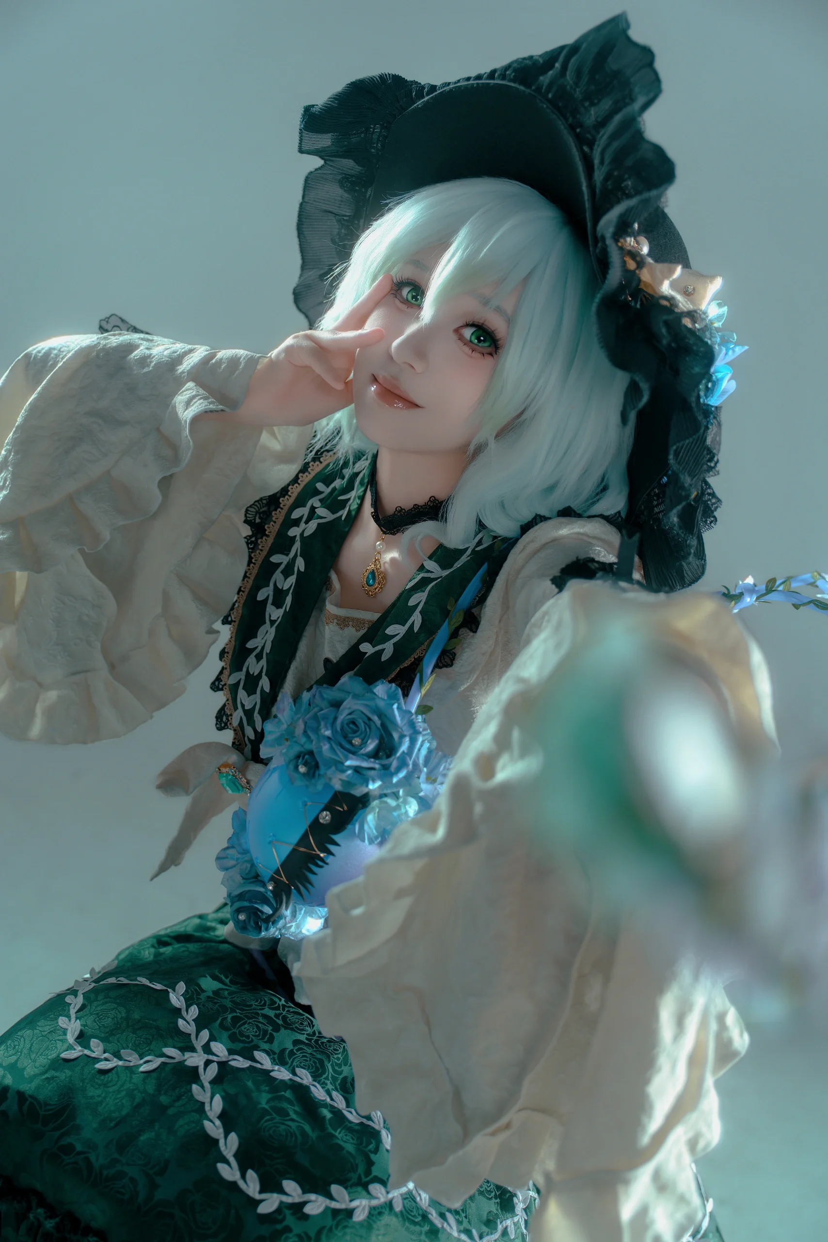 【古明地恋cos】东方project的白棚哥特幻影 - 第 1 张