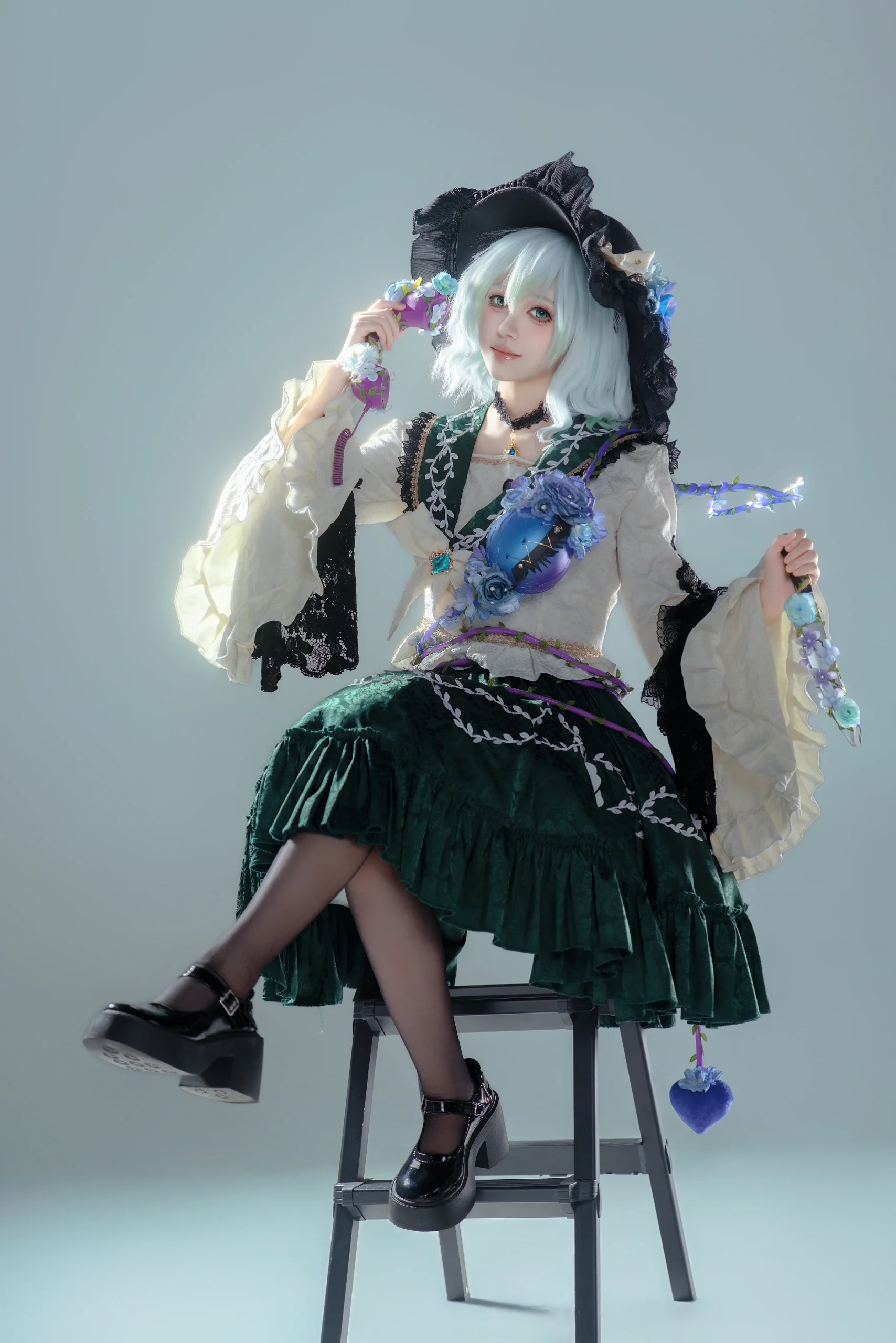 【古明地恋cos】东方project的白棚哥特幻影 - 第 5 张