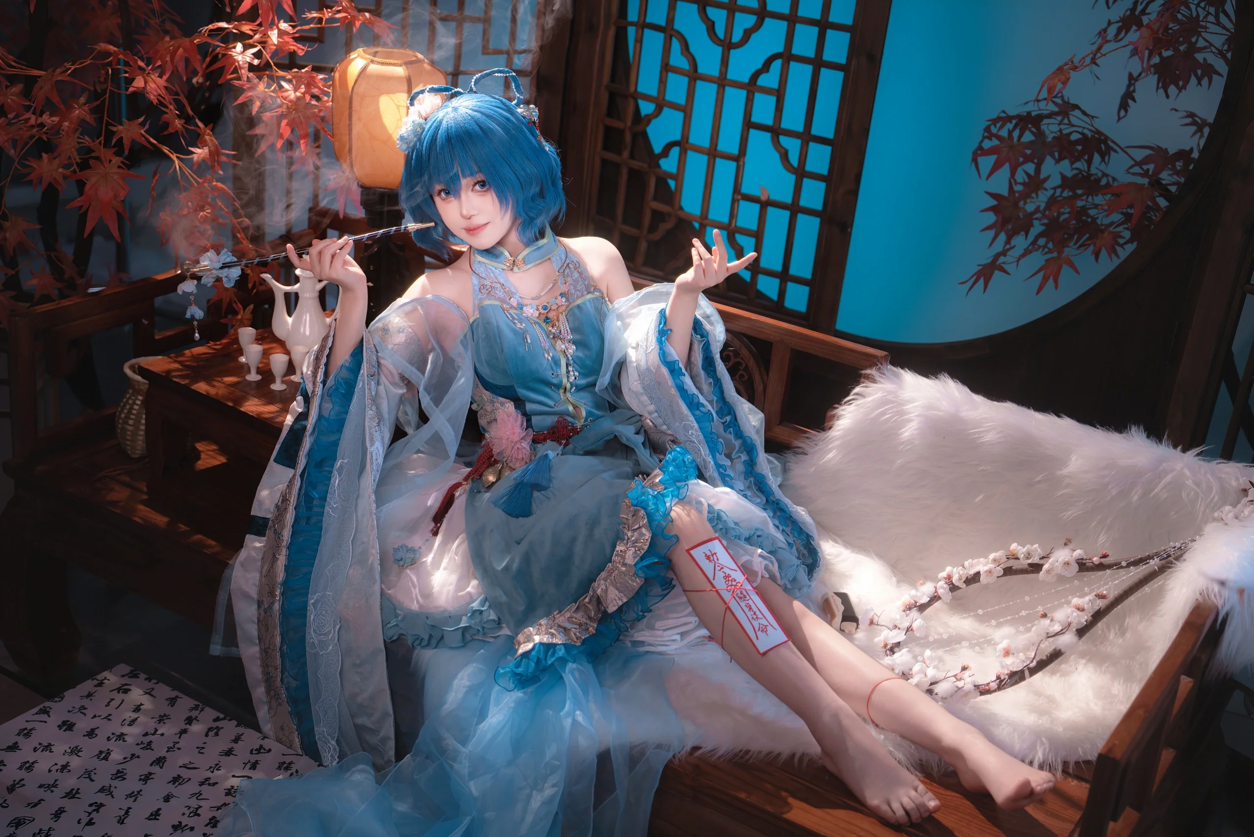 【霍青娥cos】一袭青衫，半分邪仙 - 第 5 张