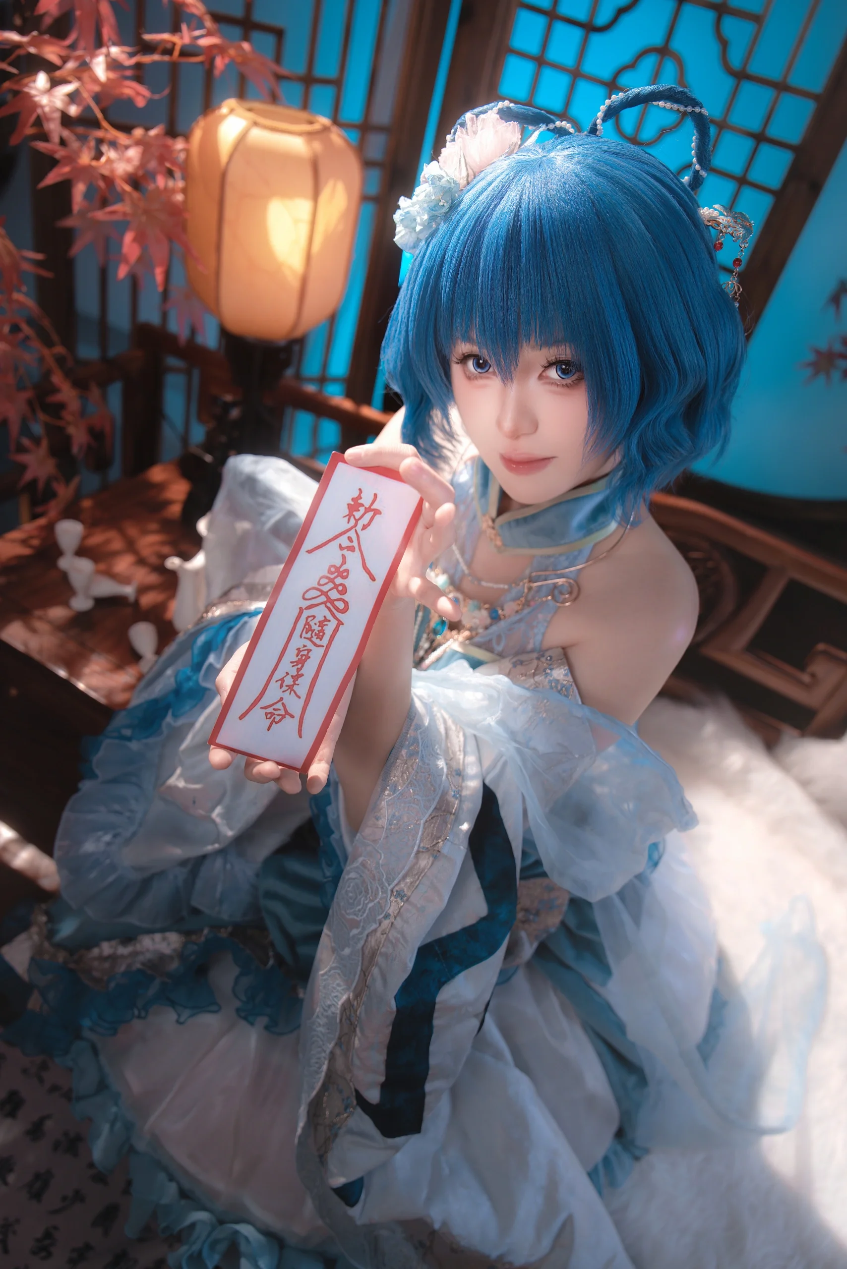 【霍青娥cos】一袭青衫，半分邪仙 - 第 6 张