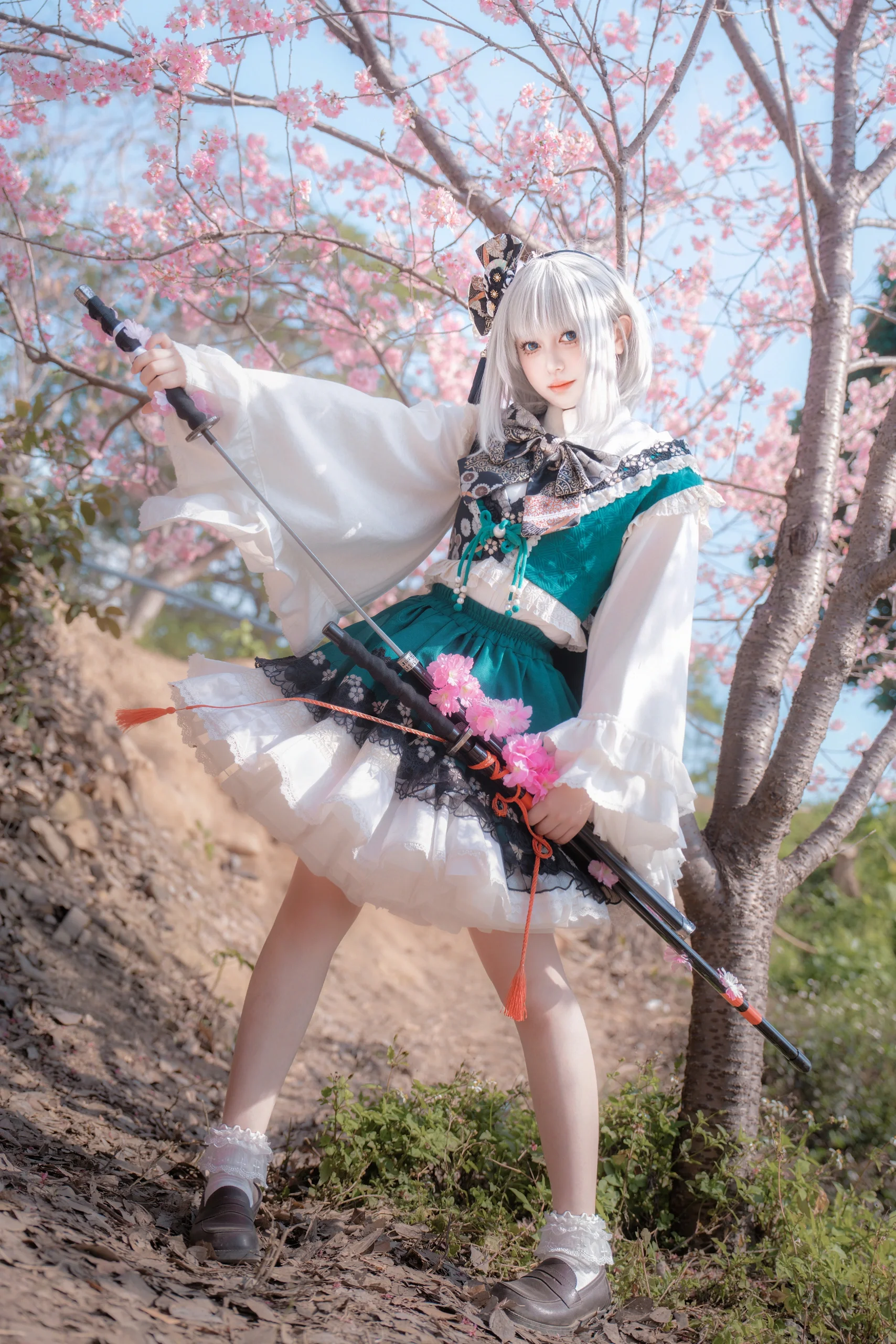 【魂魄妖梦cos】大屏山樱花谷里的半灵庭师 - 第 3 张