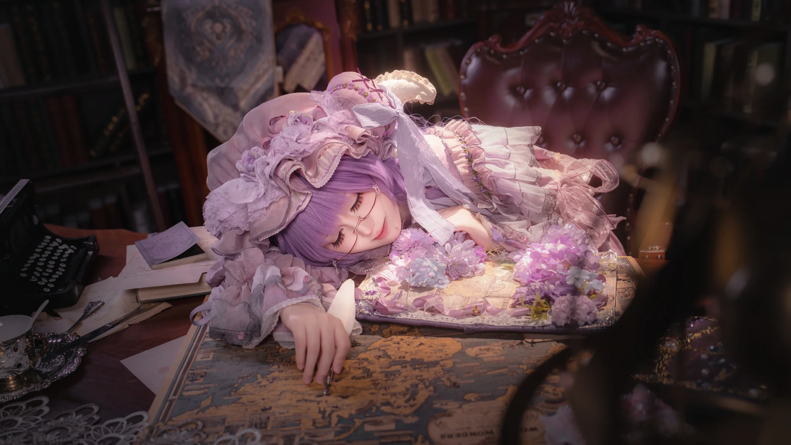 【帕秋莉cos】东方Project的七曜魔法使，在书库中的日常 - 第 3 张
