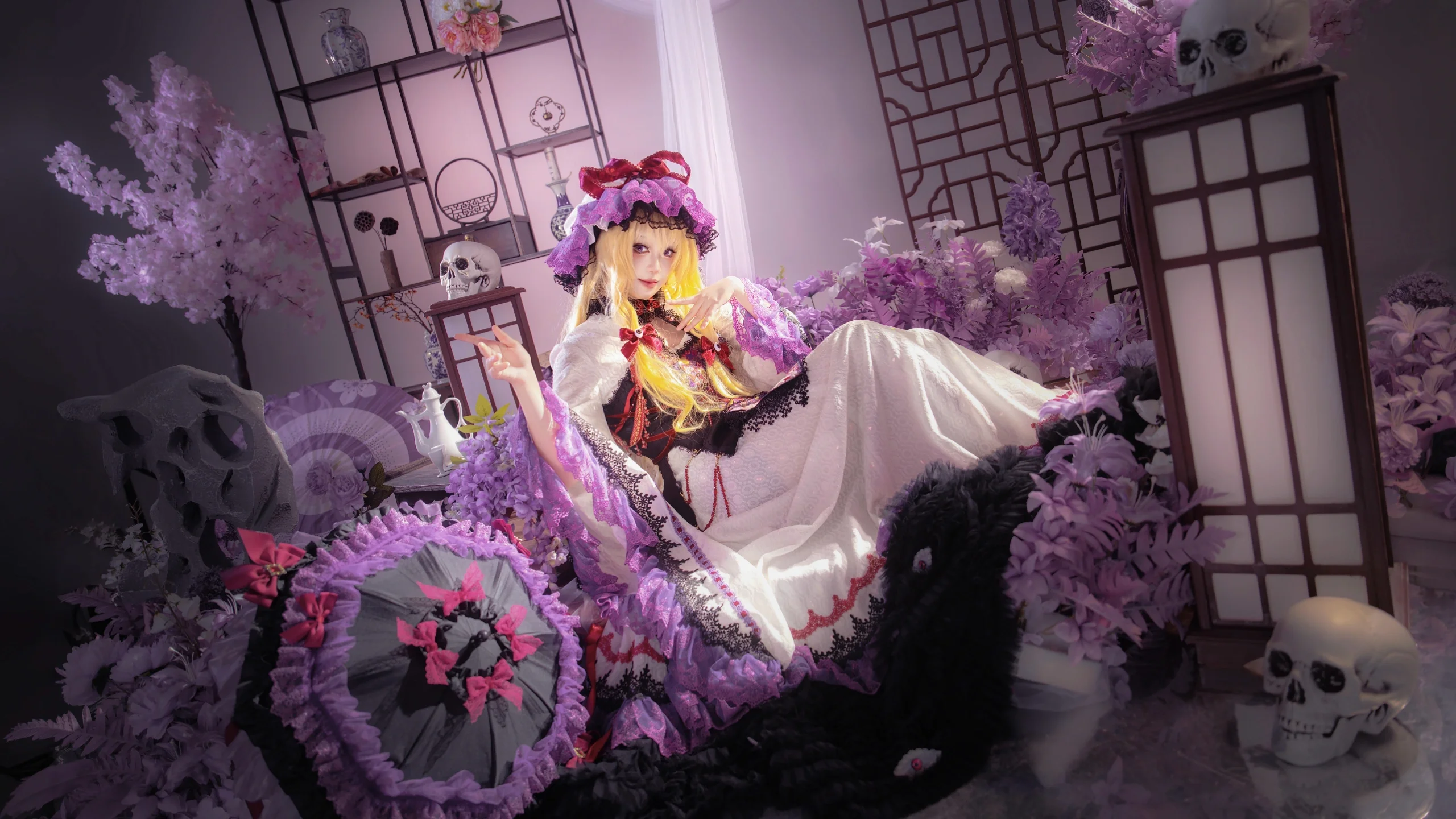 【八雲紫cos】東方Project，隙間中的紫華與神秘意境 - 第 2 張