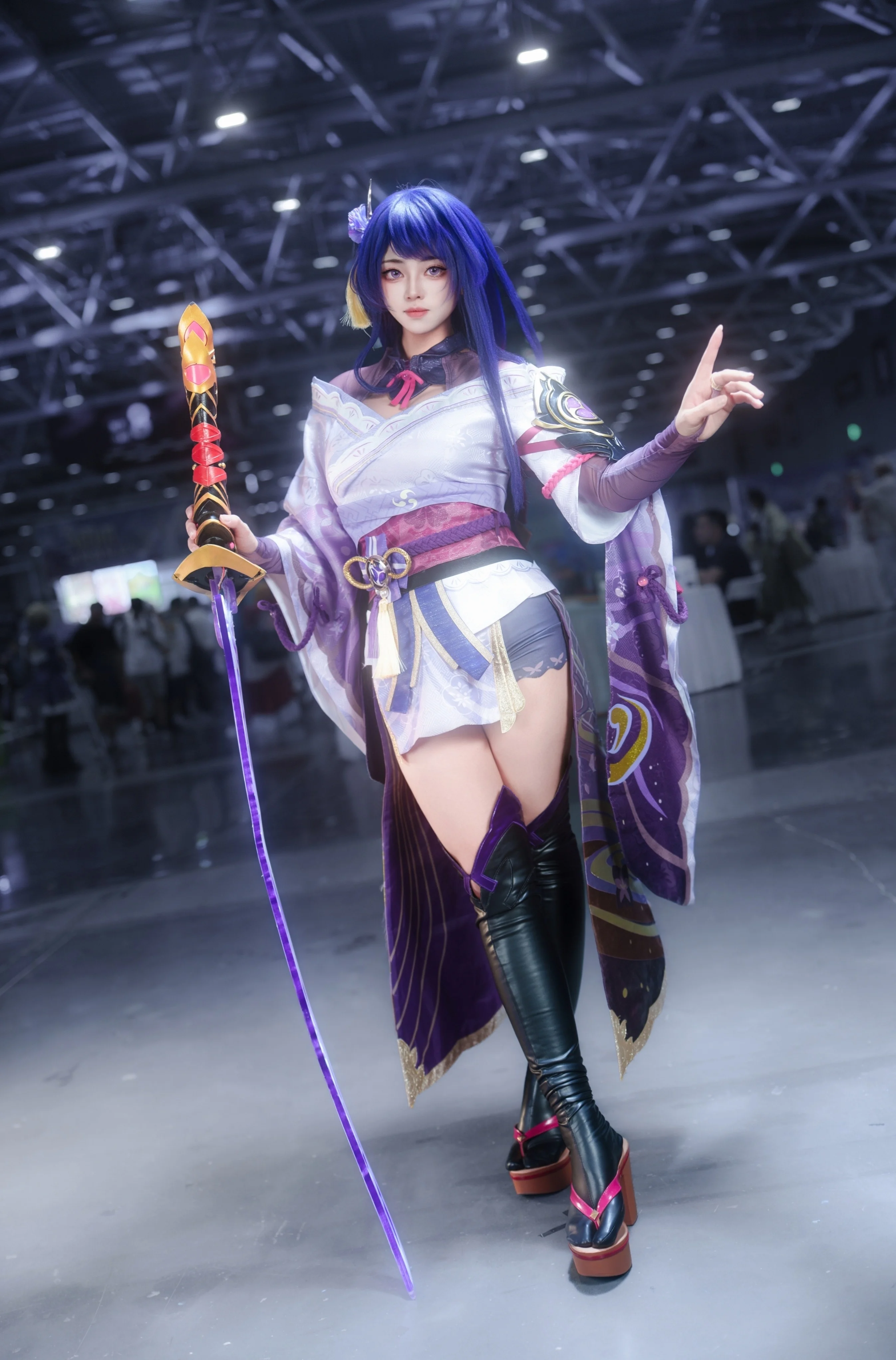 【雷电将军cos】再现稻妻雷光，梦想一心出鞘时刻 - 第 3 张