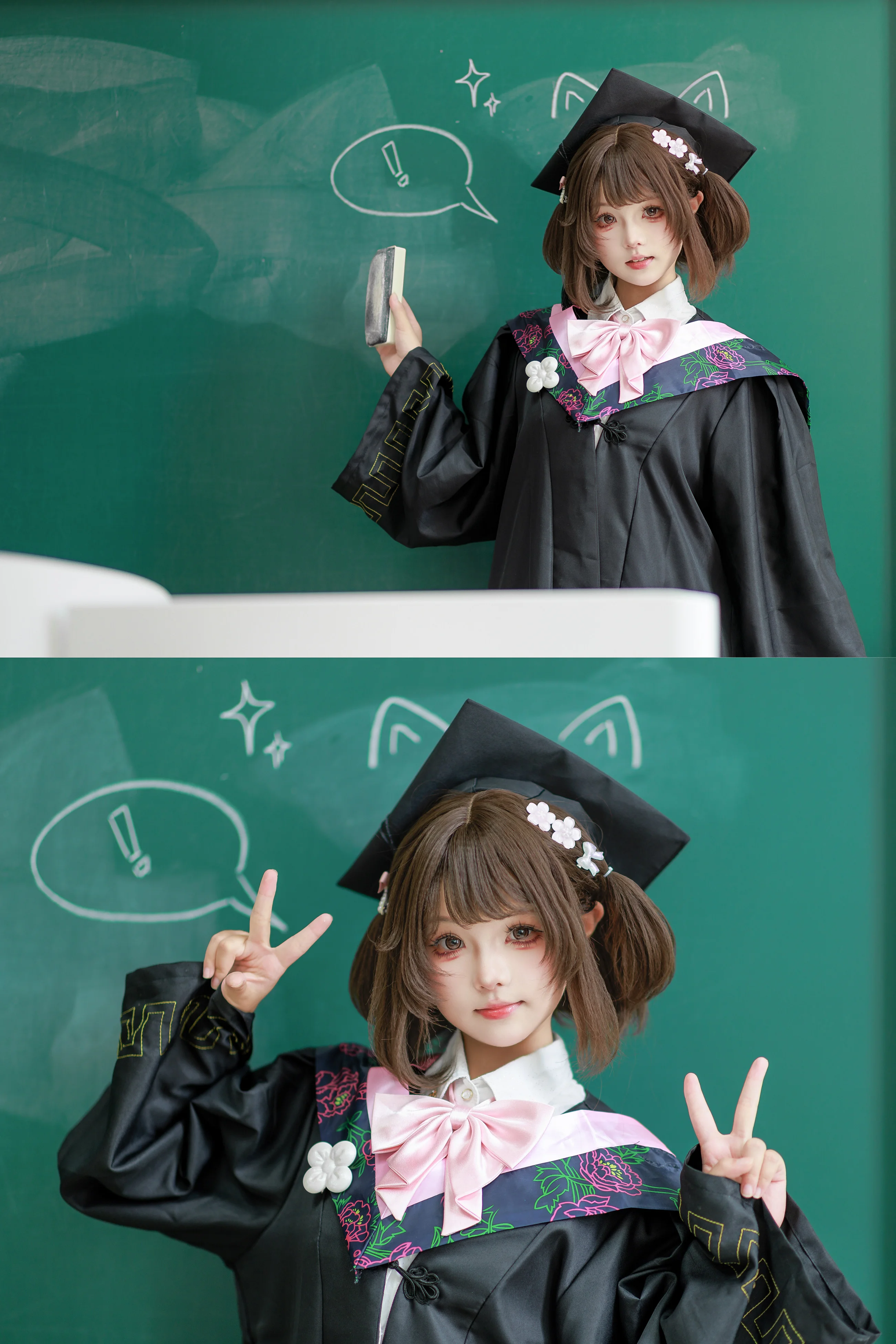 毕业季里这套萌系学士服真的太戳我了 - 第 4 张