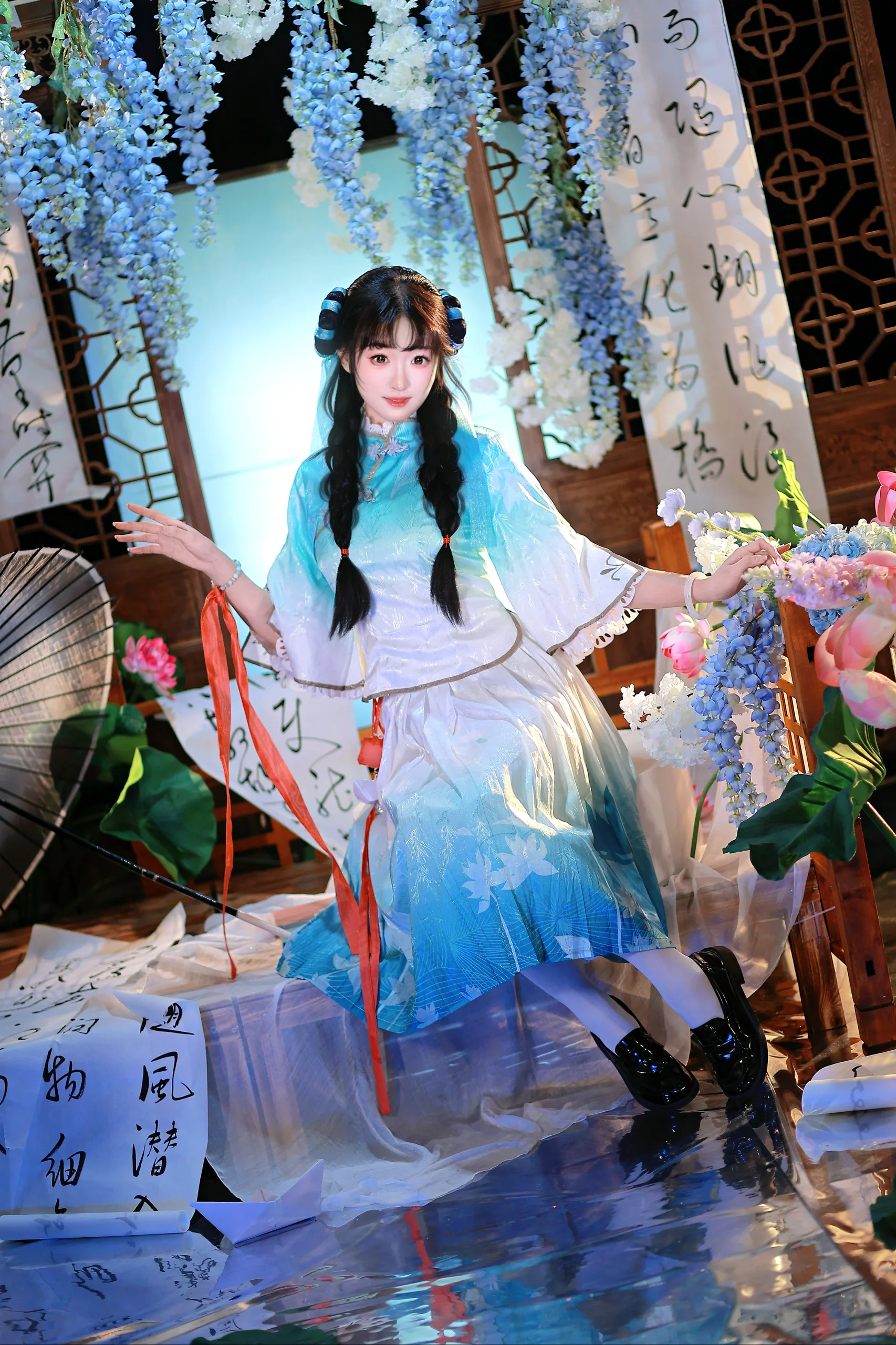 【西施cos】诗语江南，水墨画卷里的少女 - 第 6 张