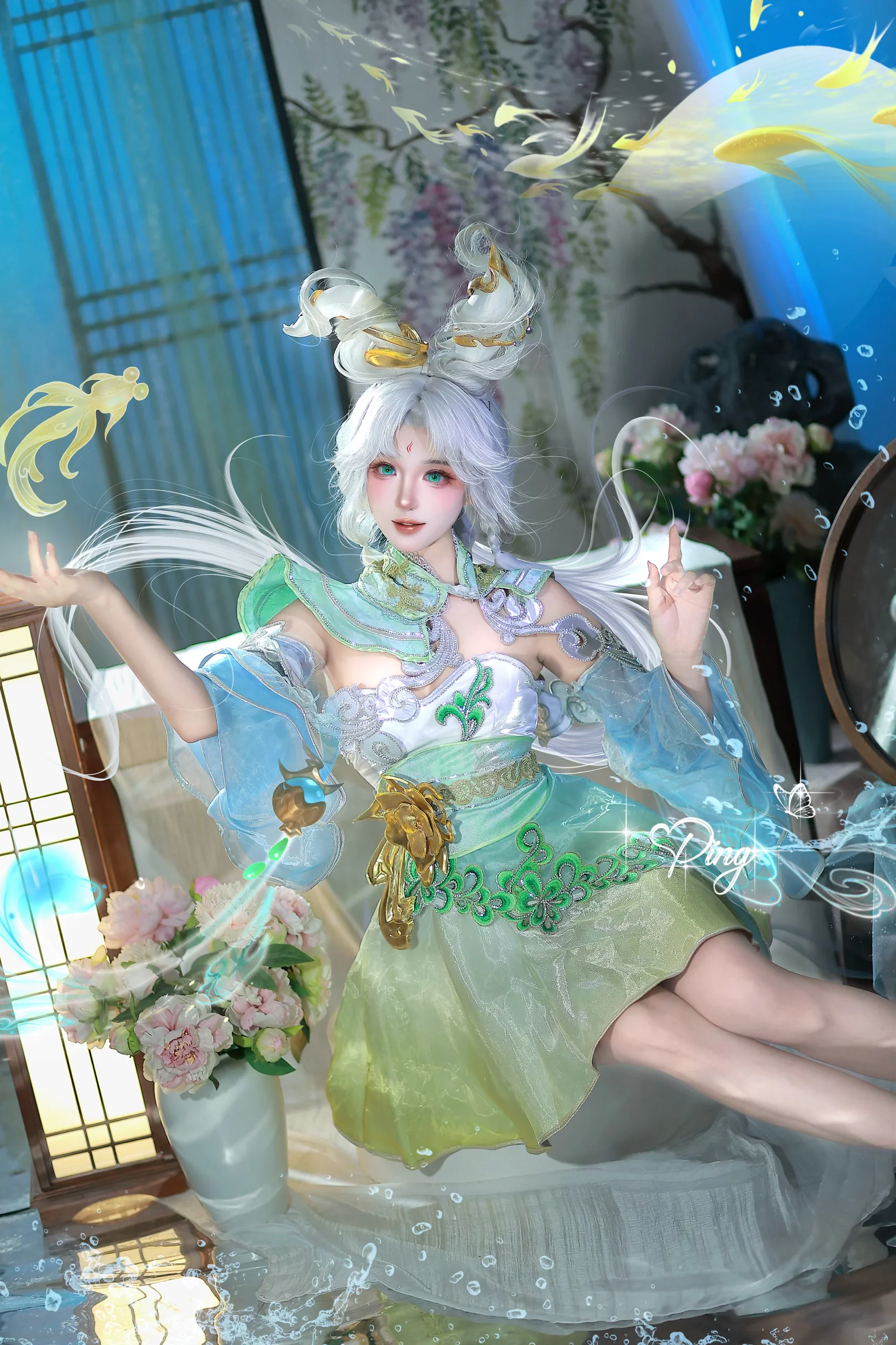 [Gongsun Li Cosplay] Clouds Vow to a Thousand Mountains, A Single Thought of Summer Rain Falling Upon a Thousand Mountains - Image 1