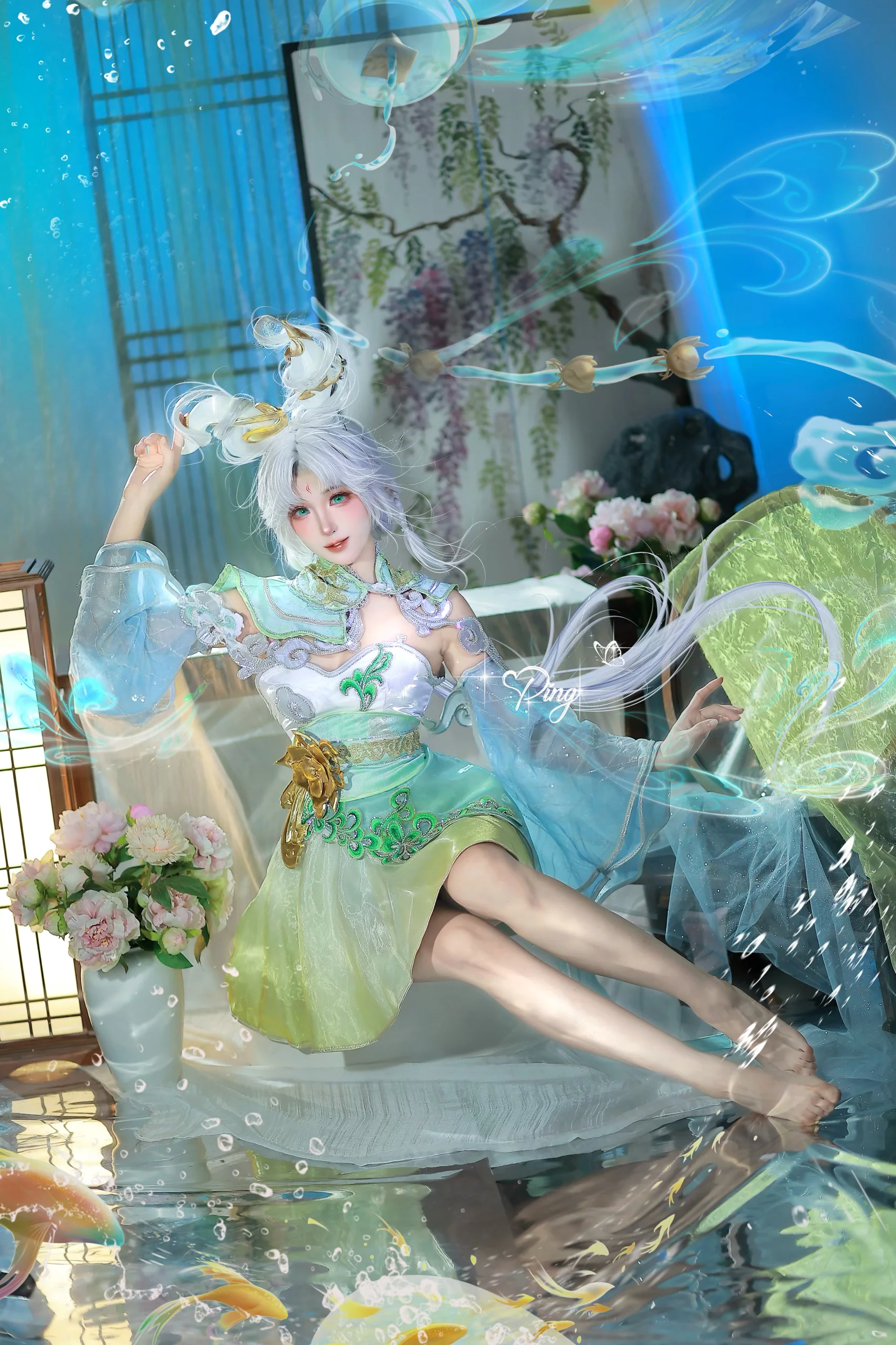 [Gongsun Li Cosplay] Clouds Vow to a Thousand Mountains, A Single Thought of Summer Rain Falling Upon a Thousand Mountains - Image 2