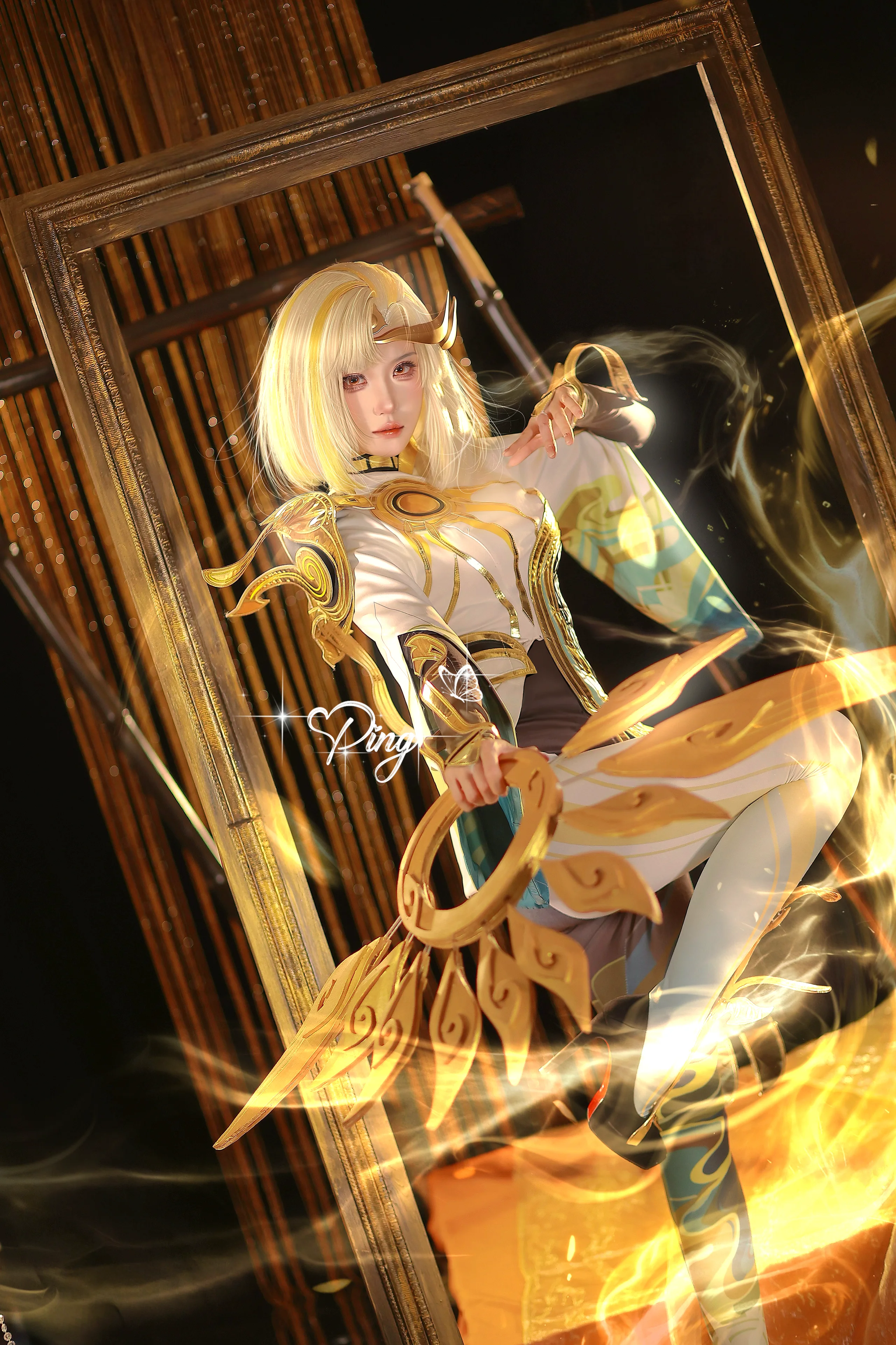 【鏡cos】王者榮耀熾陽神光，光影之間的戰鬥姿態 - 第 1 張