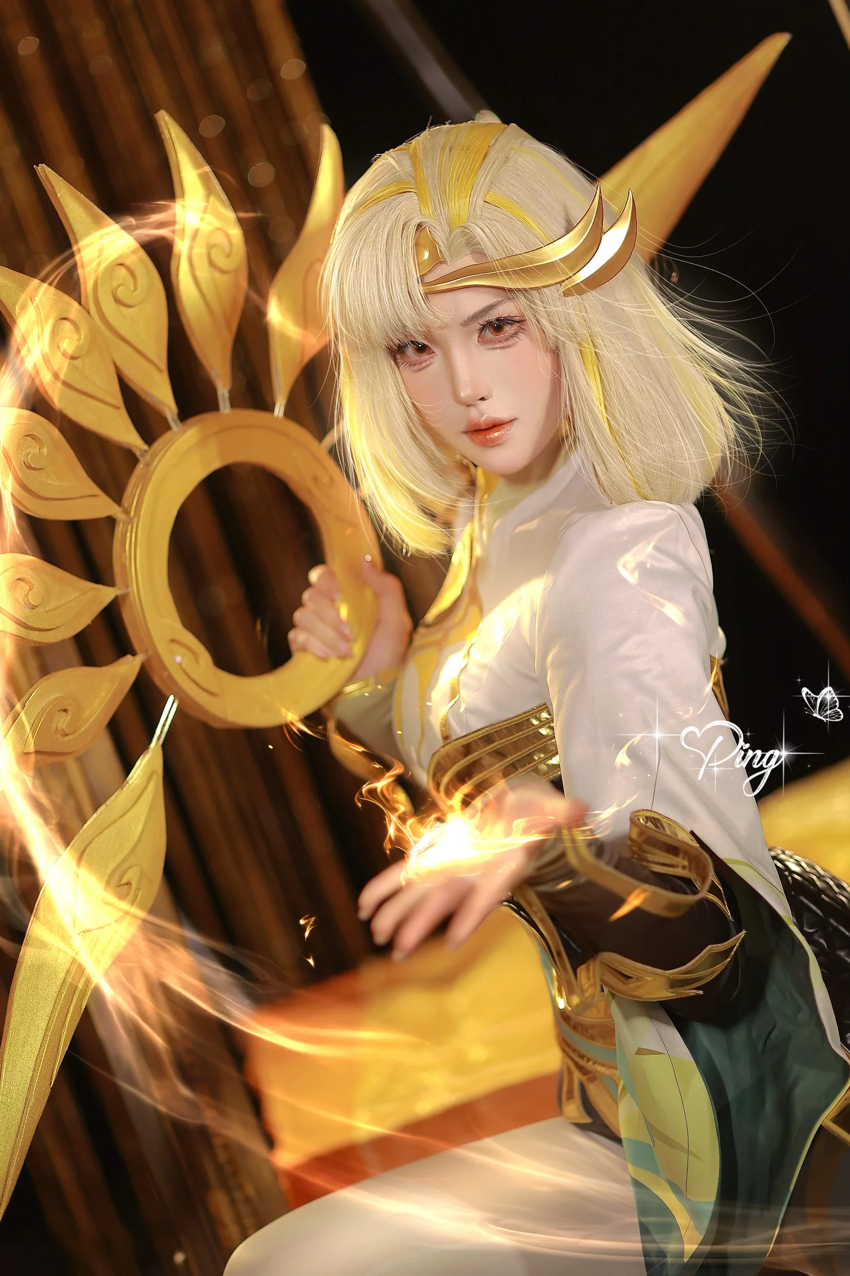 【鏡cos】王者榮耀熾陽神光，光影之間的戰鬥姿態 - 第 3 張