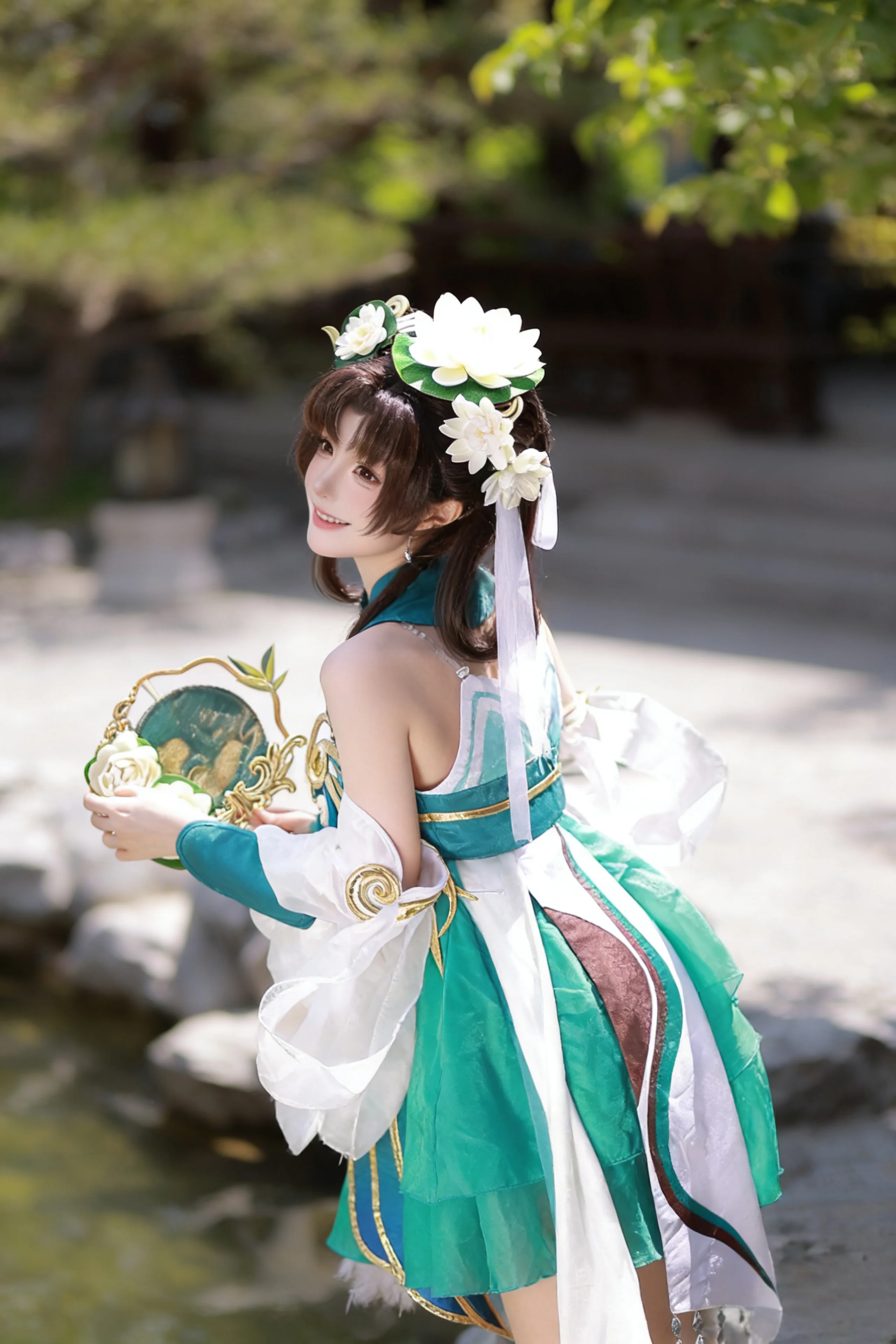 【小喬青蛇cos】青蛇盤繞圓扇，夏日清涼感拉滿 - 第 5 張