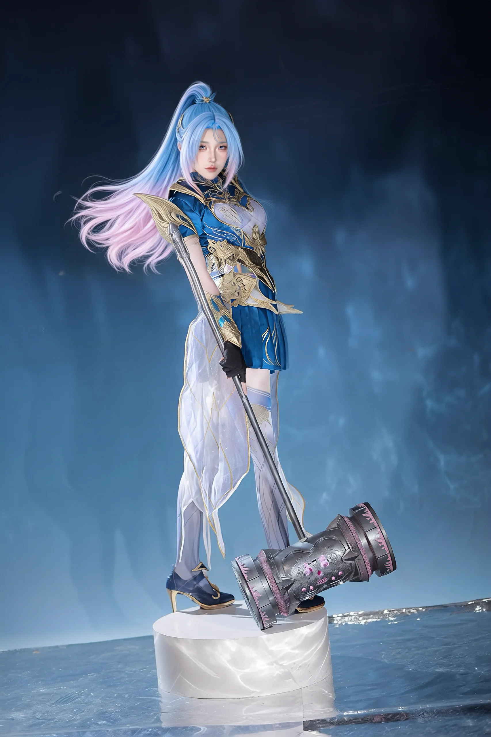 【唐舞桐 コスプレ】闘羅大陸2の昊天鎚、このスタジオ撮影ポーズがついに解禁 - 3 枚目