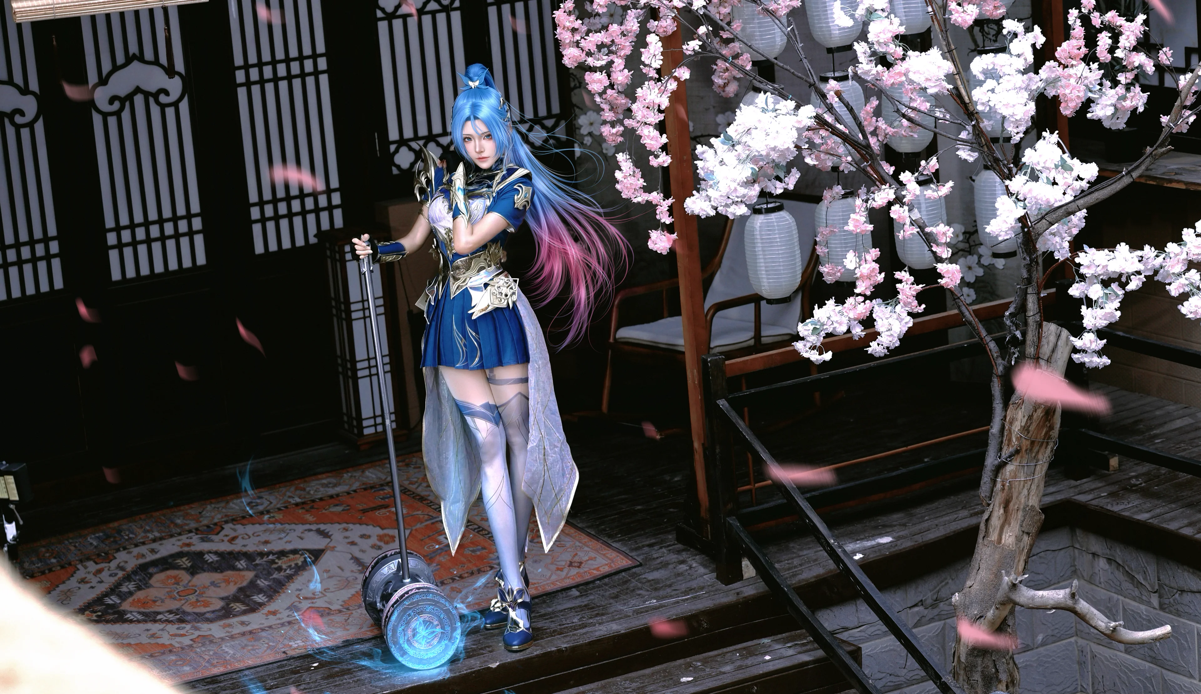 [Tang Wutong cosplay] The Clear Sky Hammer in Soul Land 2, Materialized and Recreated This Time
